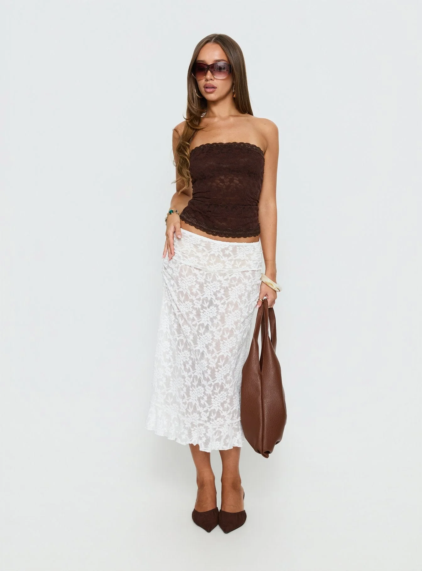 Mochapella Strapless Top Chocolate - Image 3
