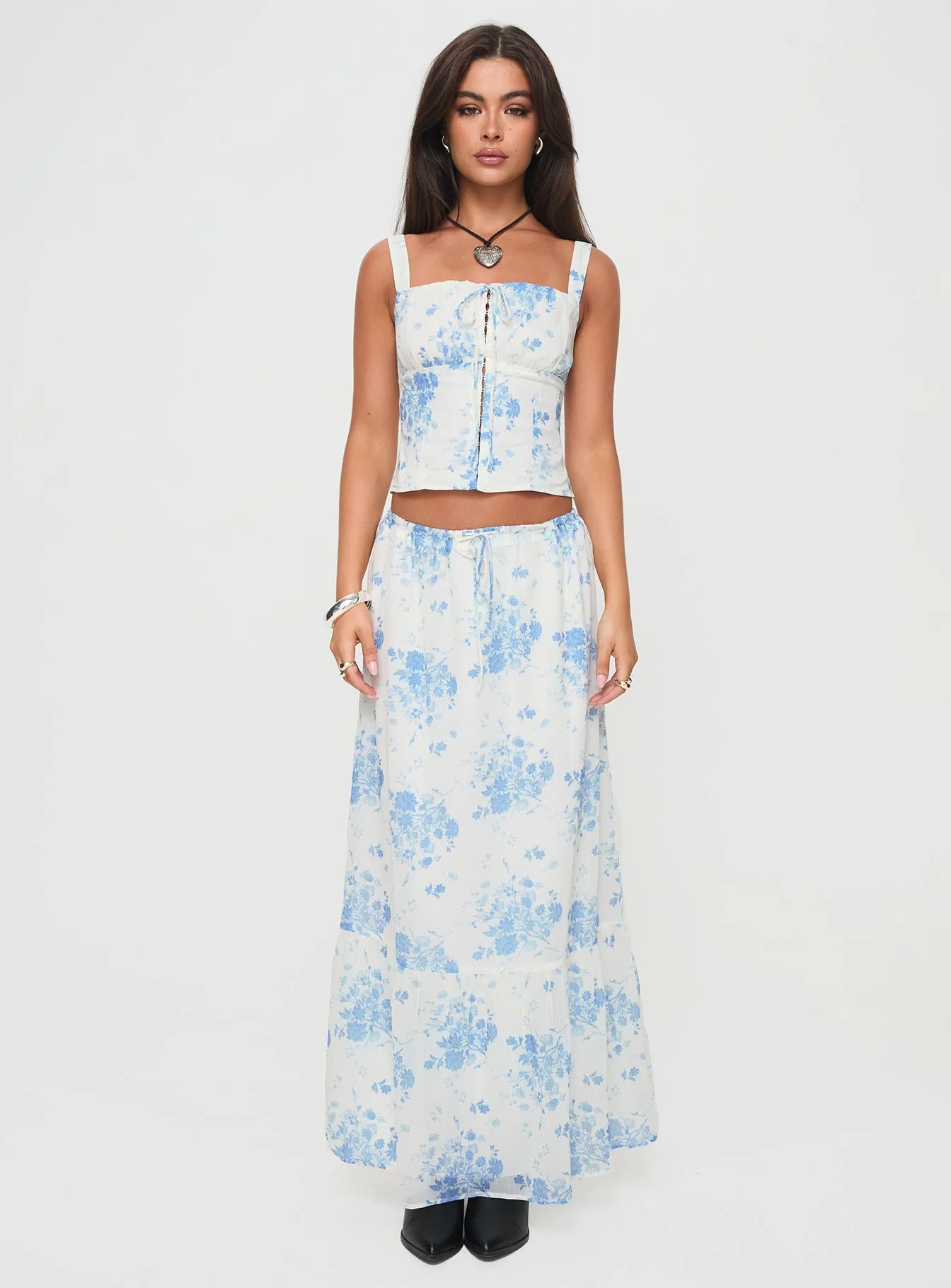 Modern Girl Top White / Blue - Image 7