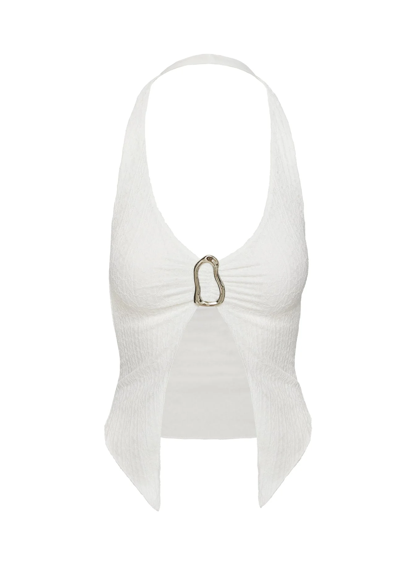 Moderna Halter Lace Top White - Image 7