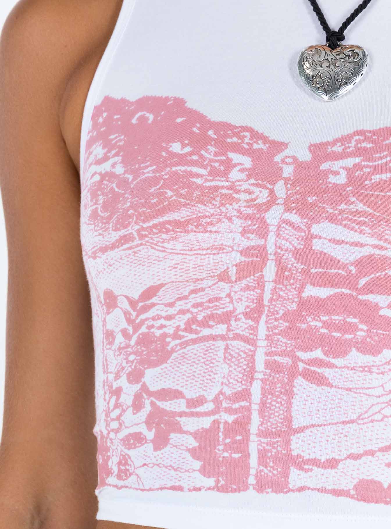 Monlo Top White / Pink - Image 6