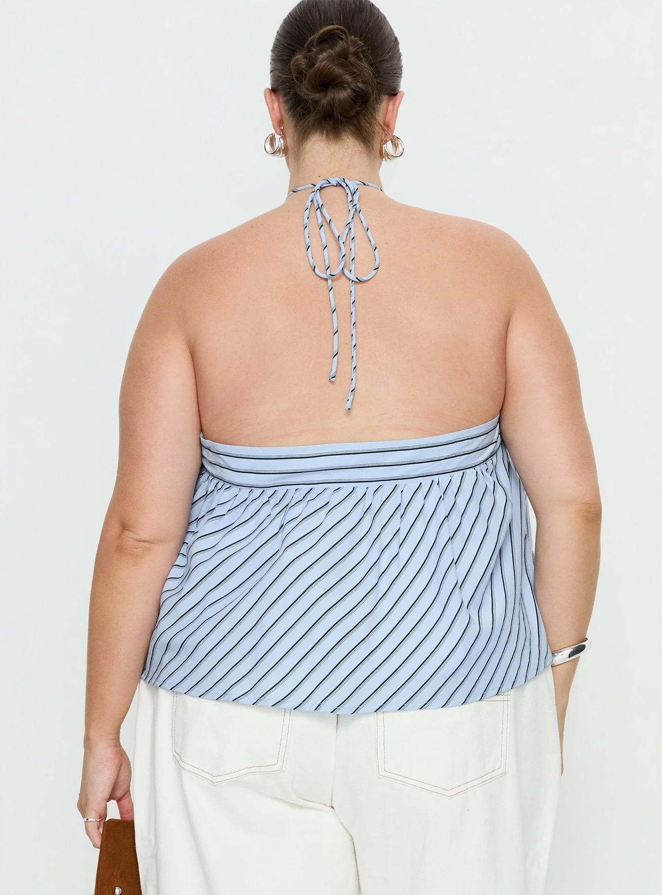Moonlit Top Blue Stripe Curve - Image 4