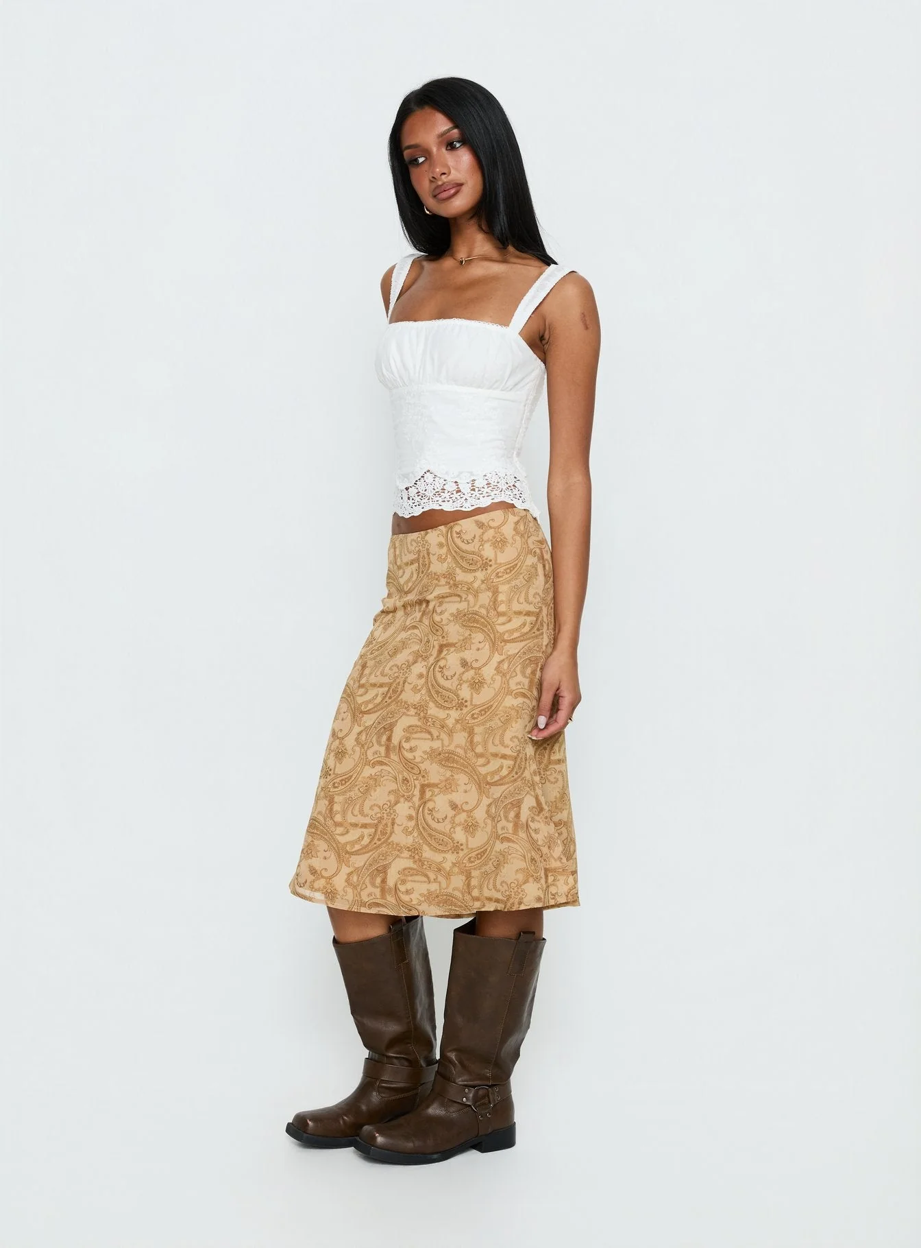 Moses Midi Skirt Paisley - Image 4