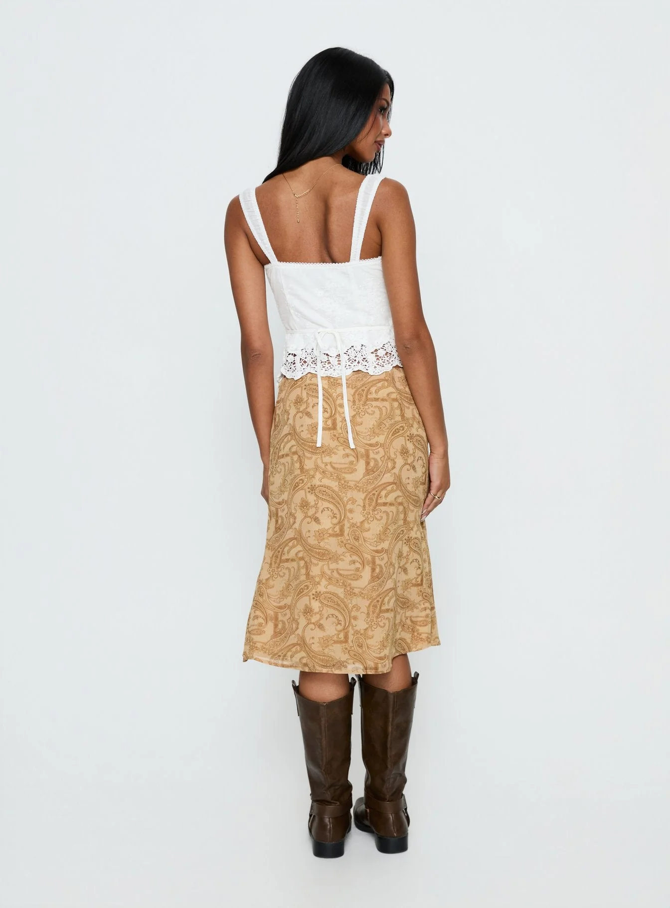 Moses Midi Skirt Paisley - Image 5