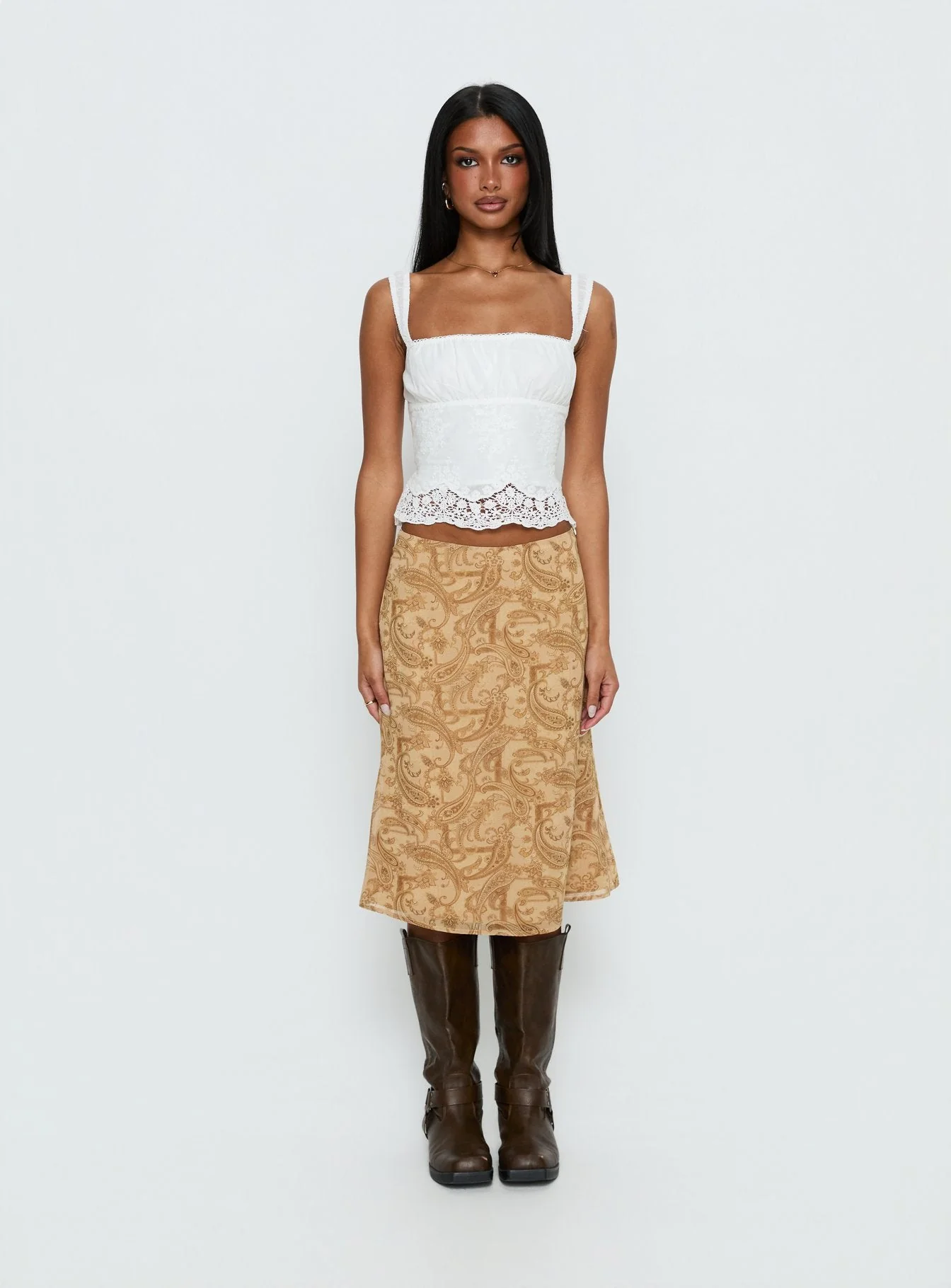 Moses Midi Skirt Paisley - Image 8