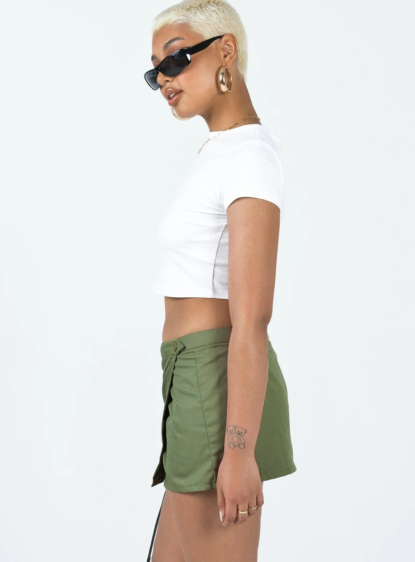 Motel Zephyr Skirt Olive - Image 4