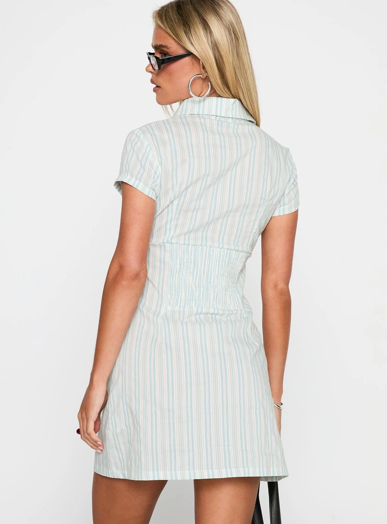 Motley Mini Dress Blue / White Stripe - Image 5
