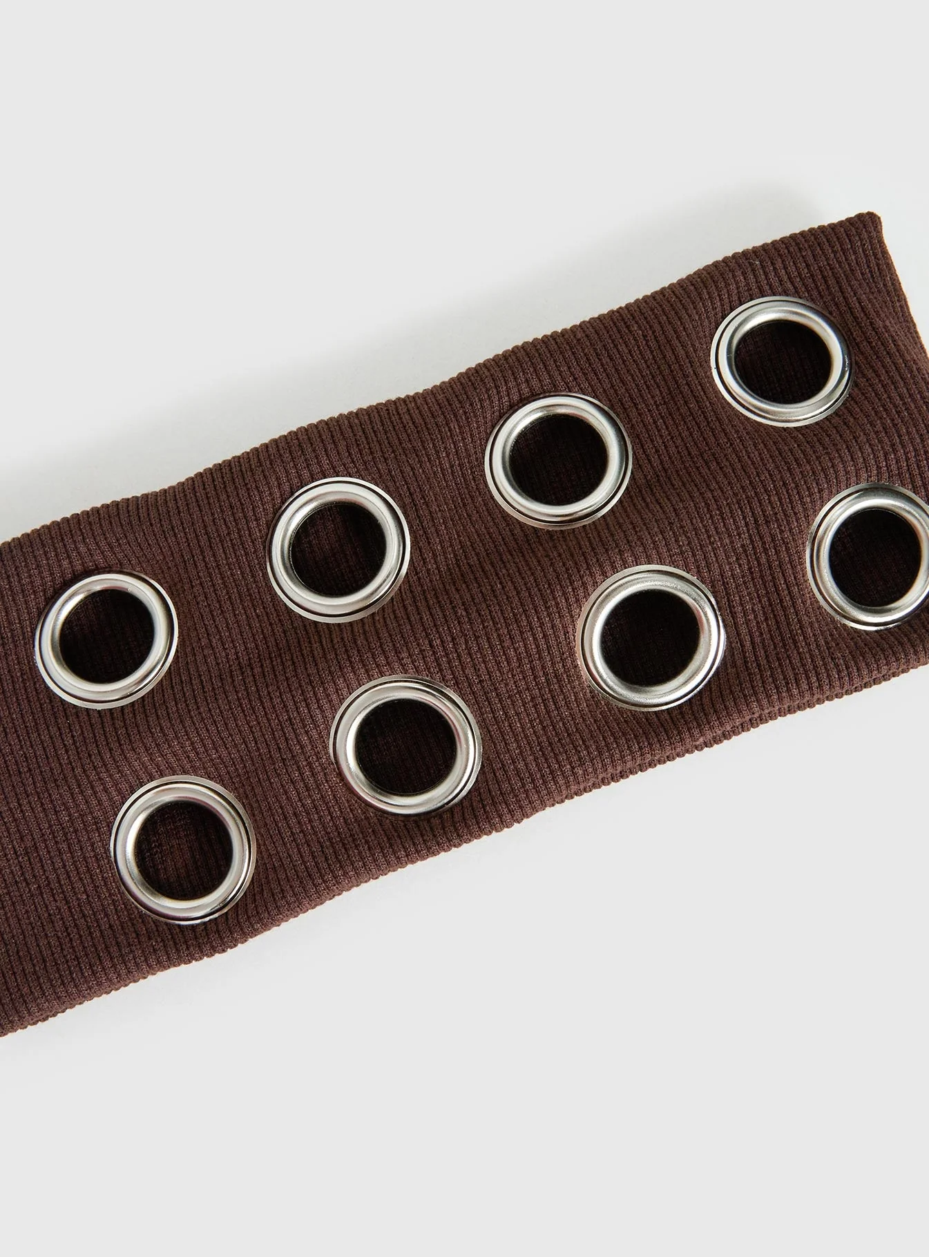 Movie Stars Eyelet Headband Brown - Image 4