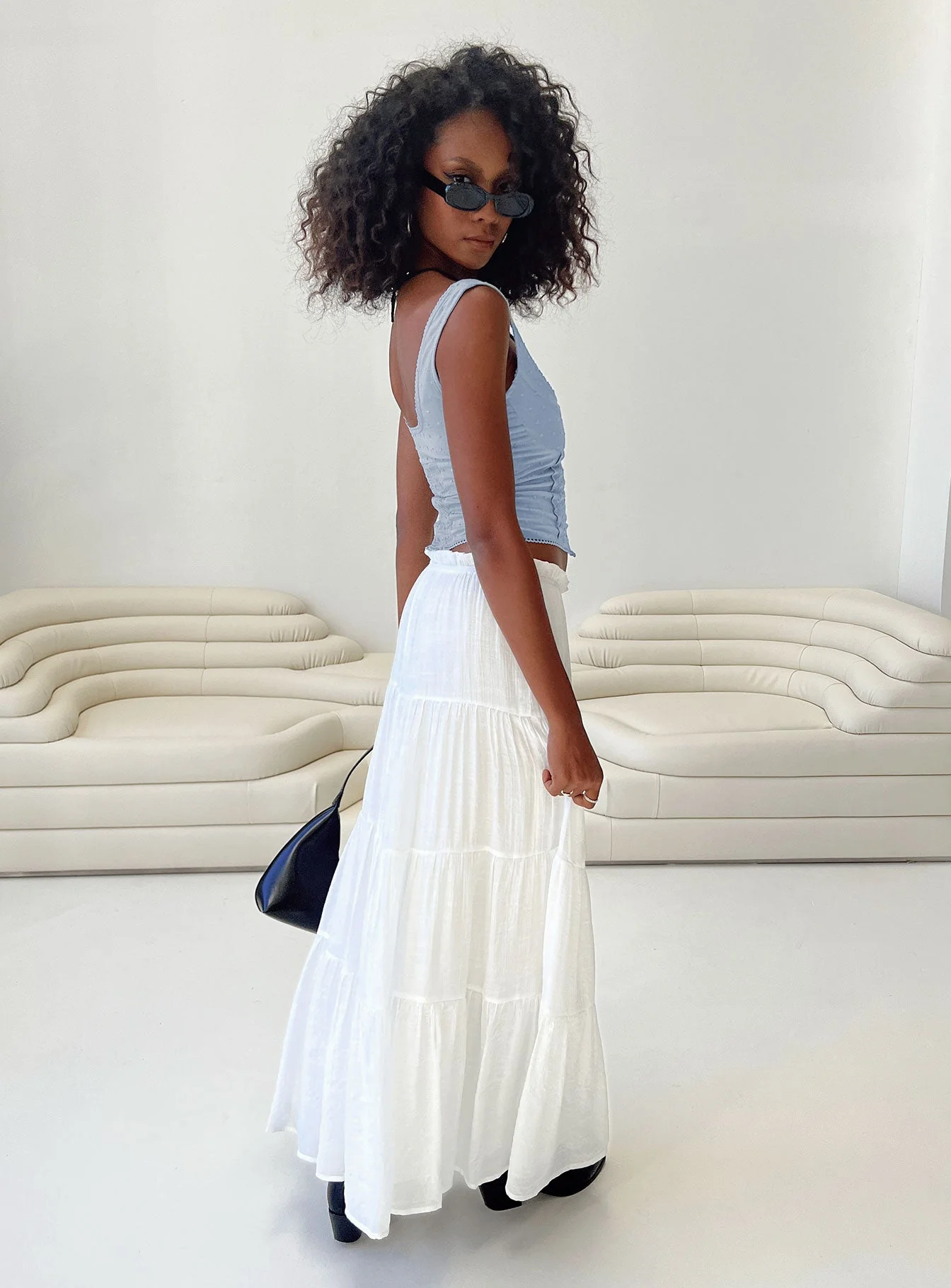 Mya Maxi Skirt White - Image 4