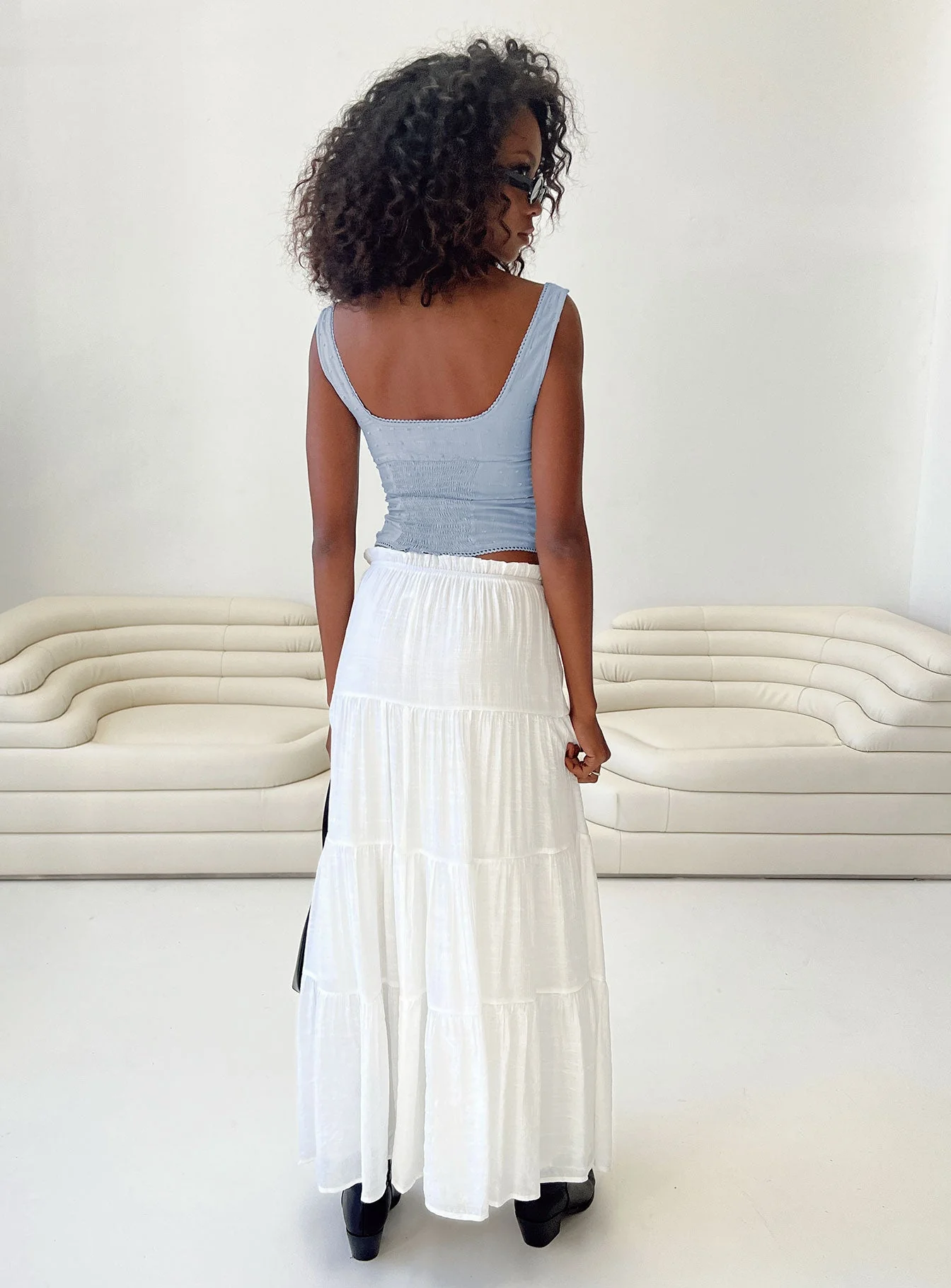 Mya Maxi Skirt White - Image 5