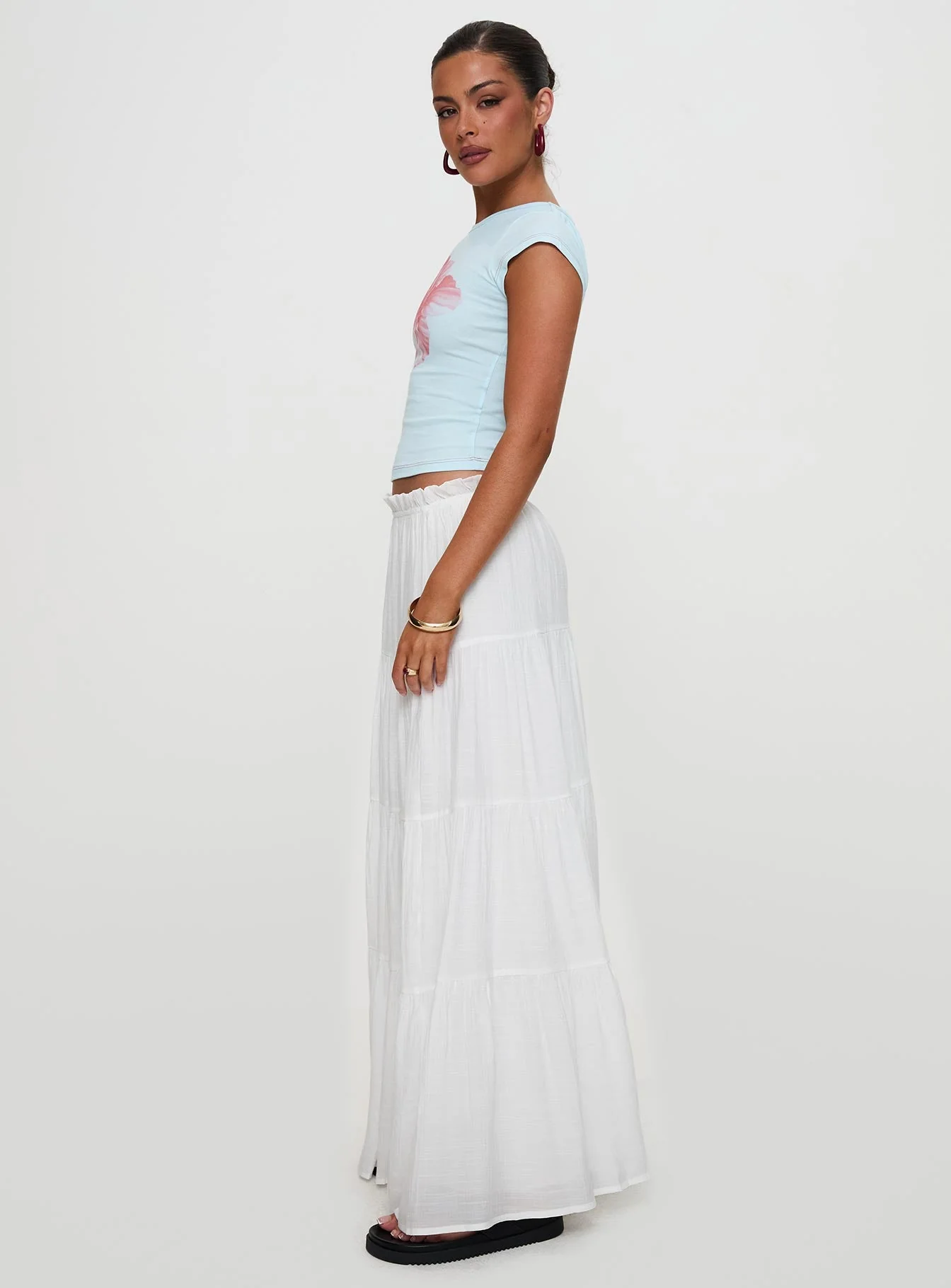 Mya Maxi Skirt White - Image 9
