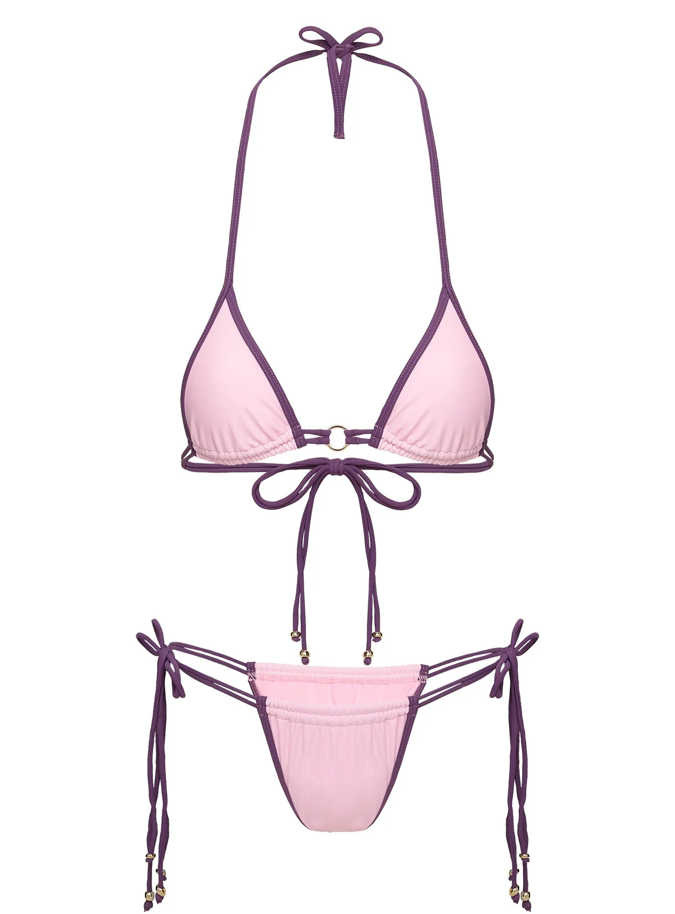 Nayeli Triangle Bikini Top Pink - Image 5