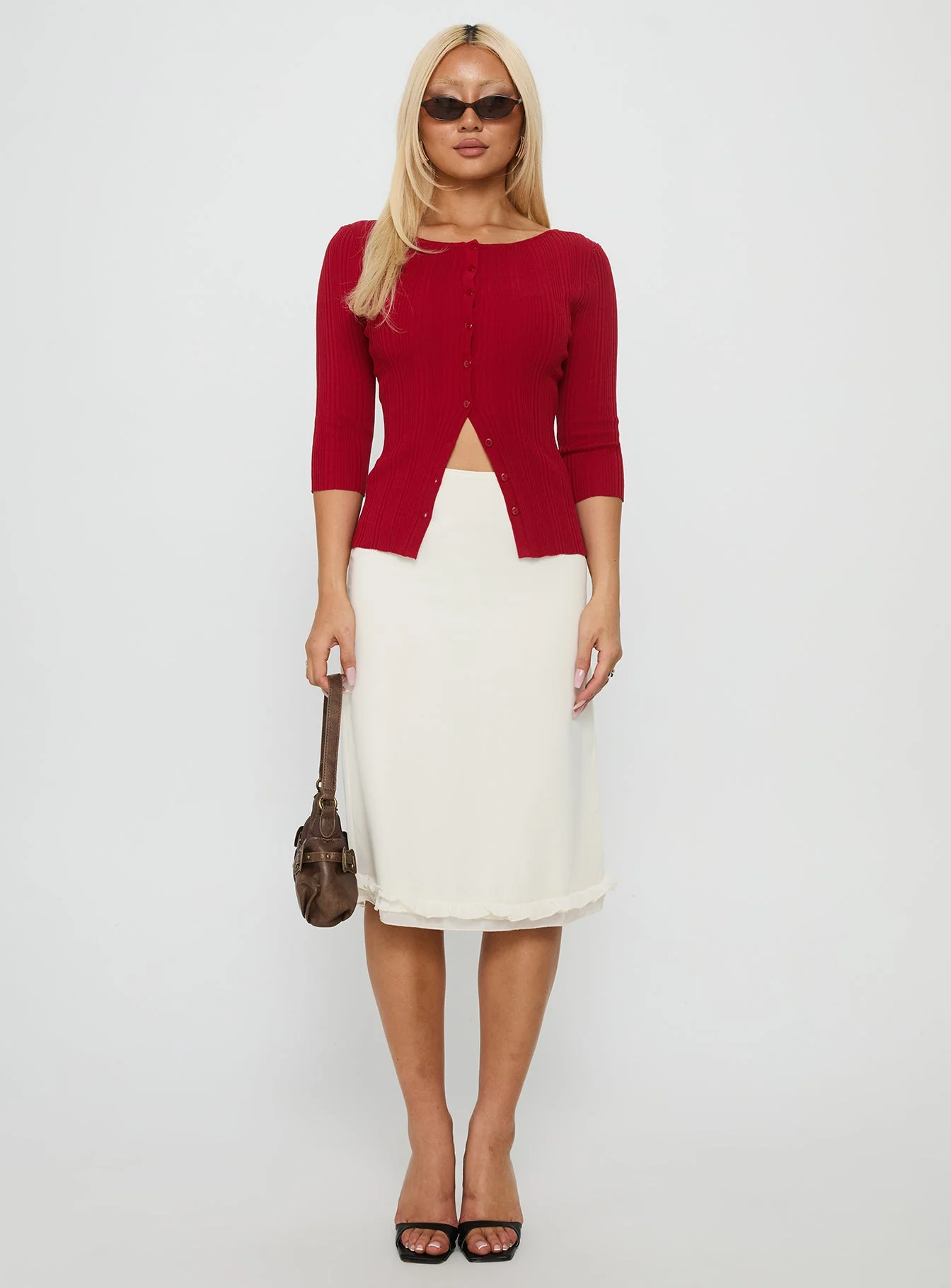 Need My Love 3/4 Sleeve Top Red - Image 7