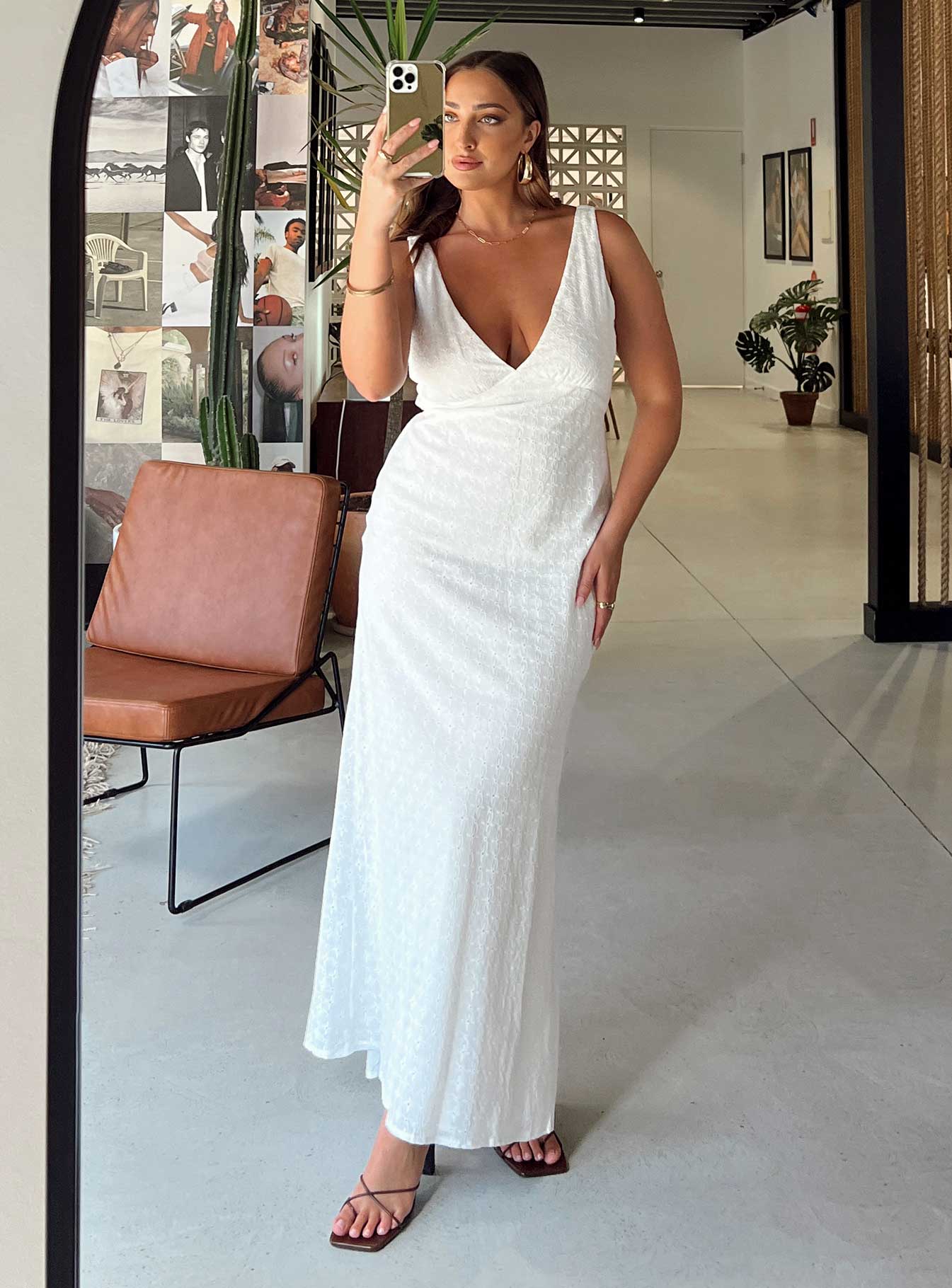 Nellie Maxi Dress White - Image 6