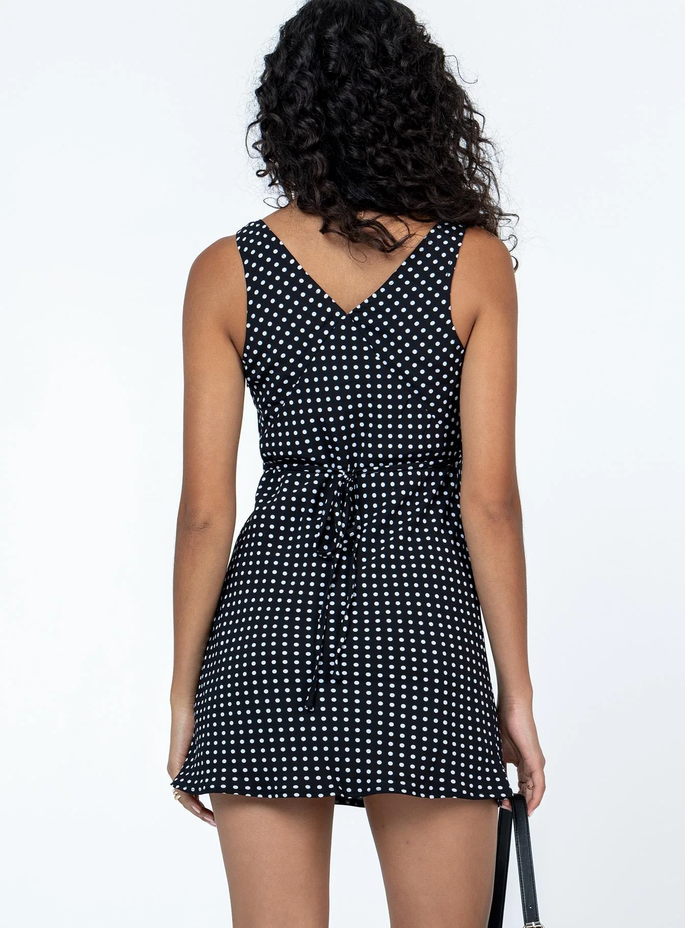 Nellie Mini Dress Black Polka Dot - Image 5