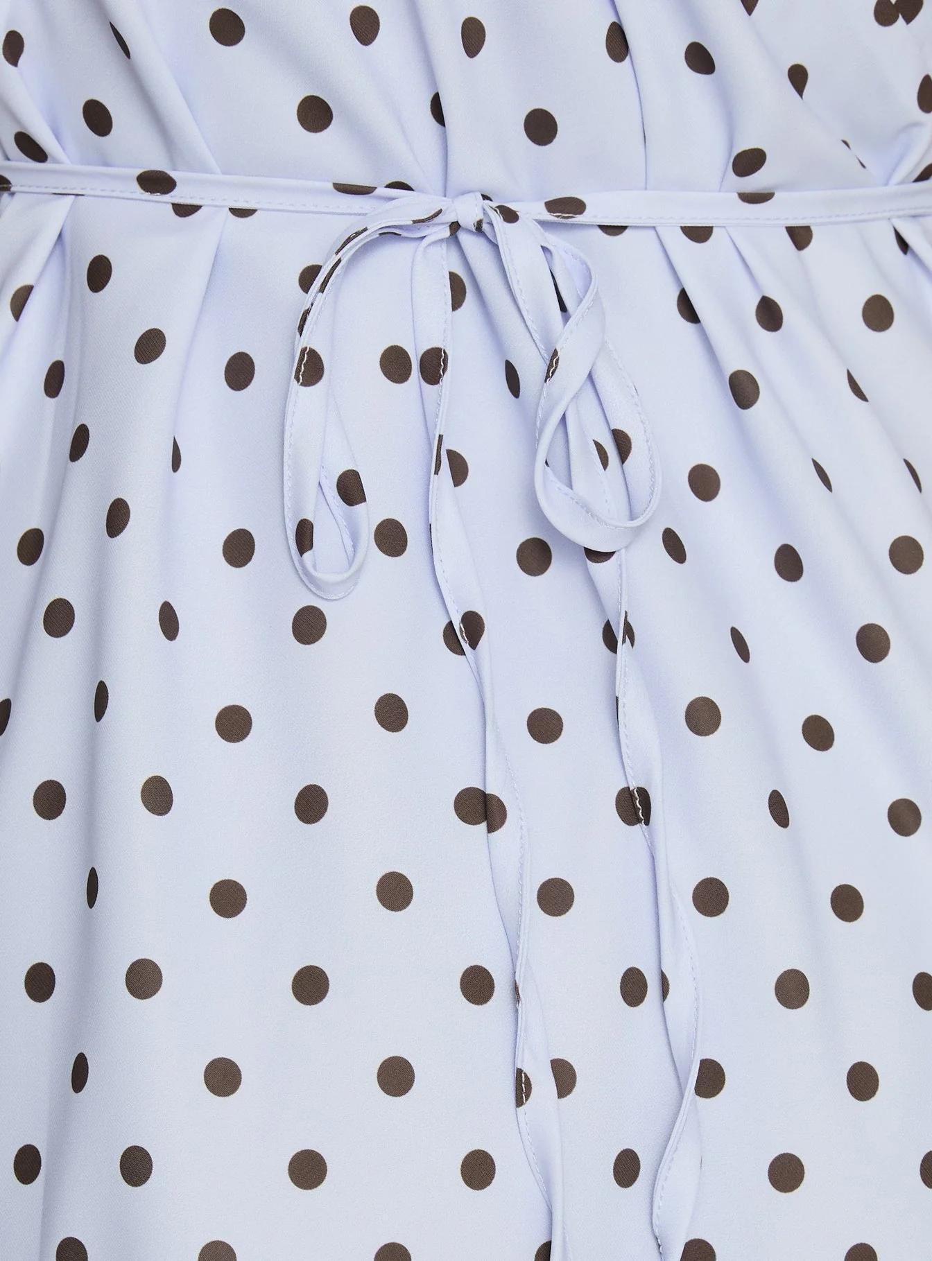 Nellie Mini Dress Blue / Brown Polka Dot - Image 6