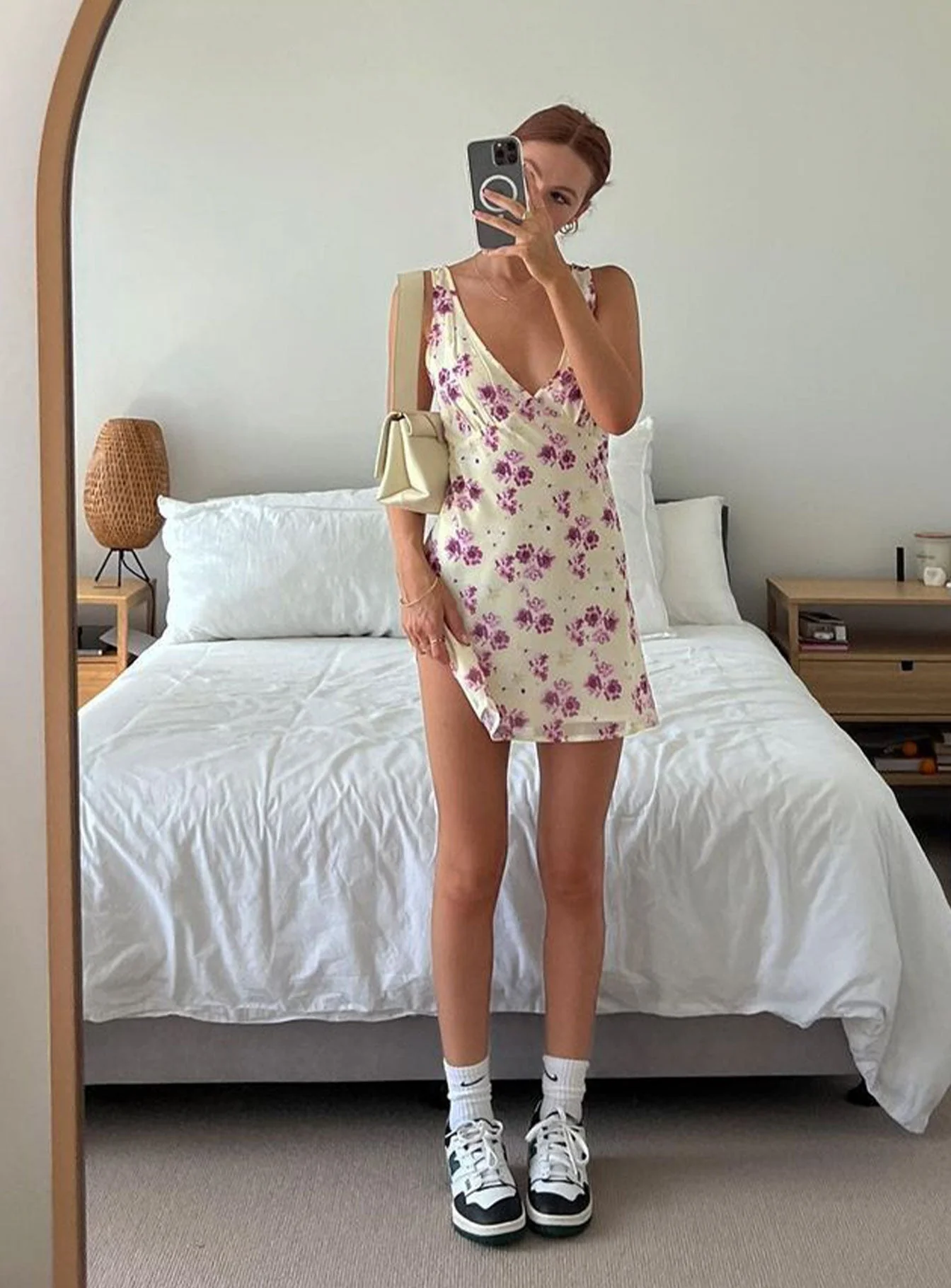 Nellie Mini Dress Yellow Floral - Image 12