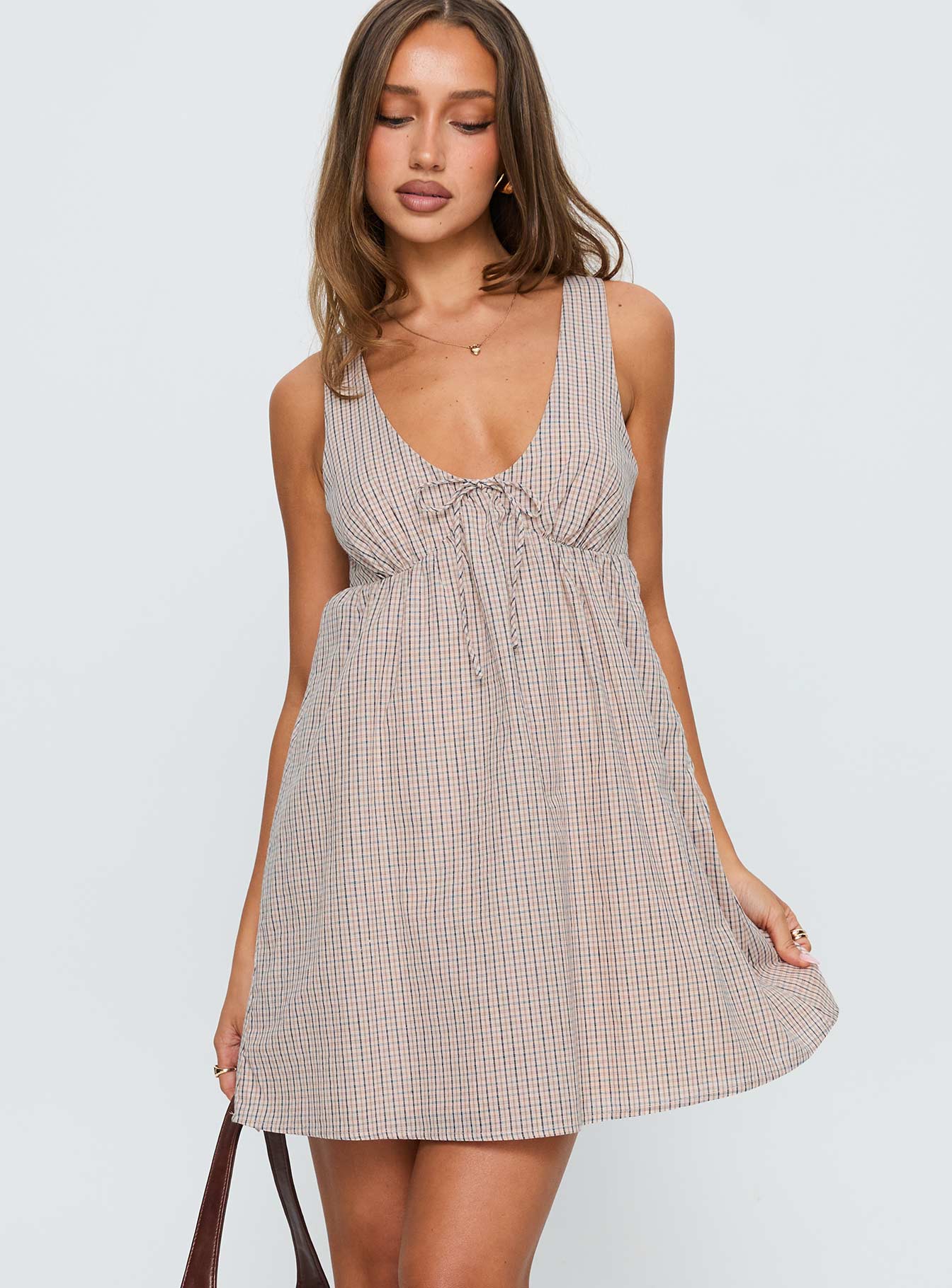 Nelty Mini Dress Check - Image 2