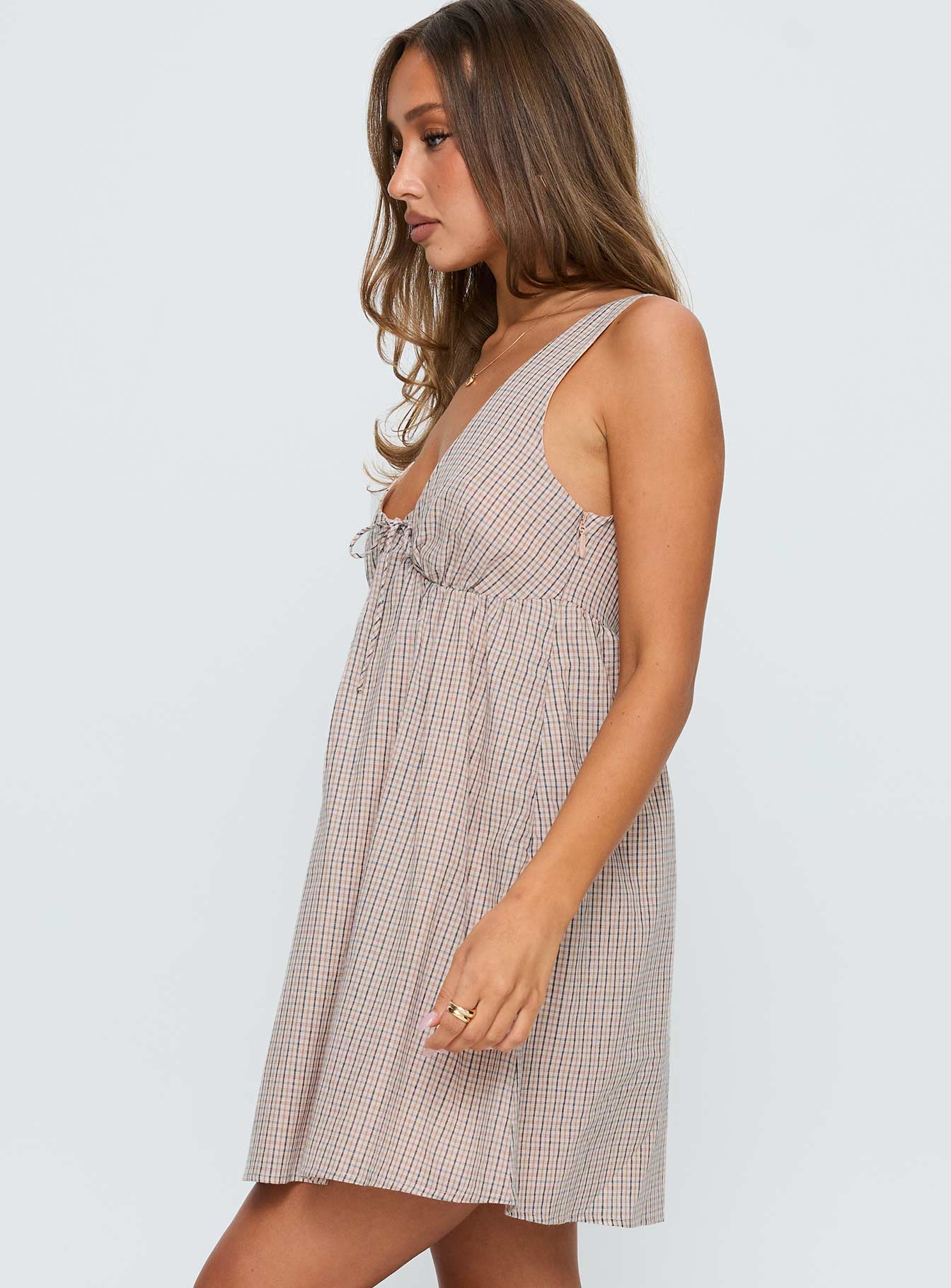 Nelty Mini Dress Check - Image 4