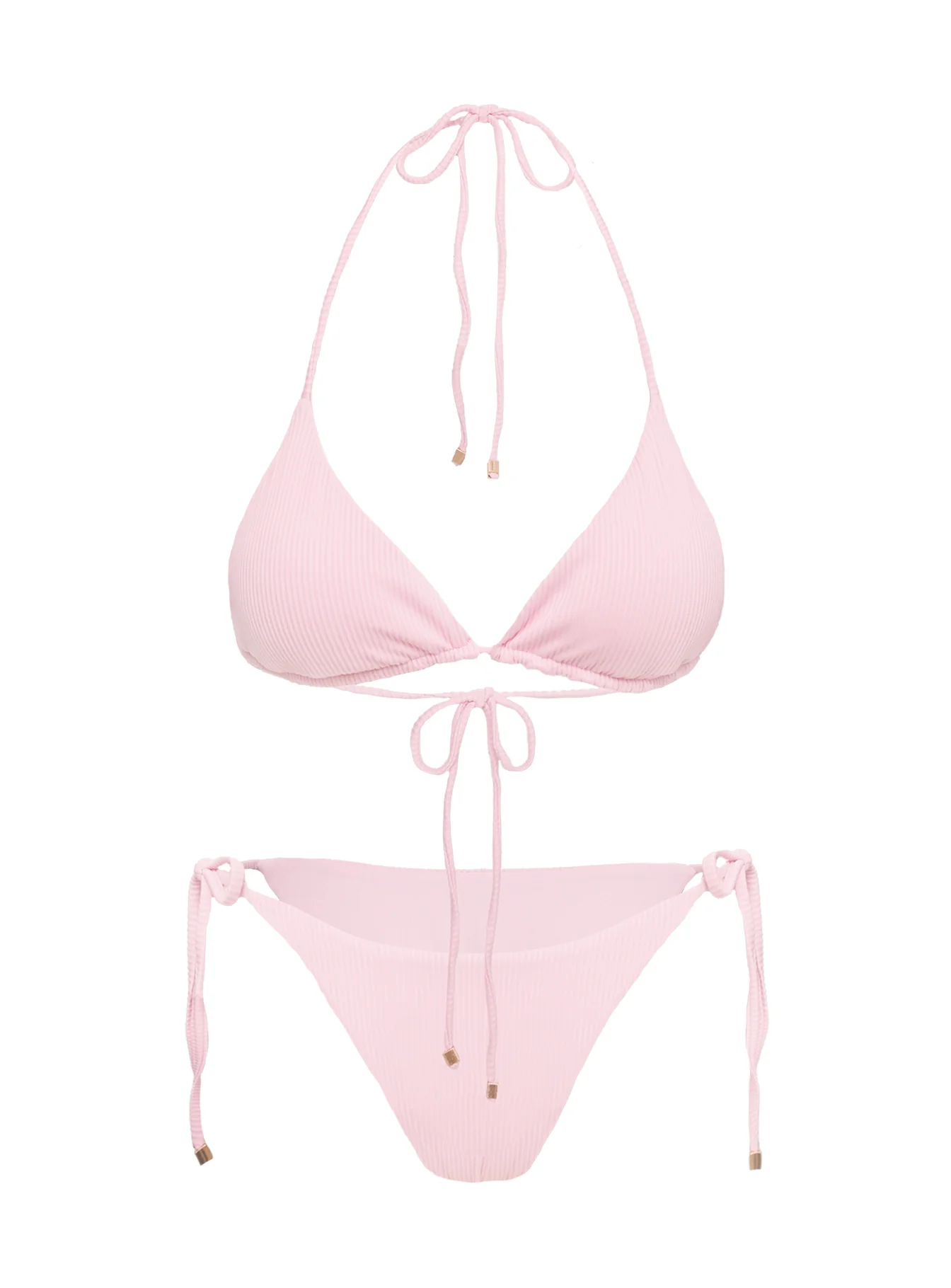 Nevaeh Triangle Bikini Top Pale Pink - Image 5