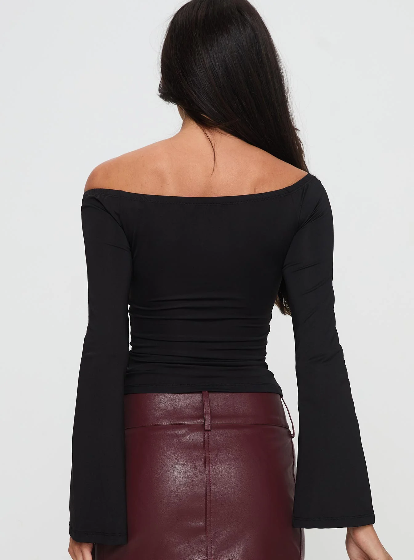 Nevah Long Sleeve Top Black - Image 5