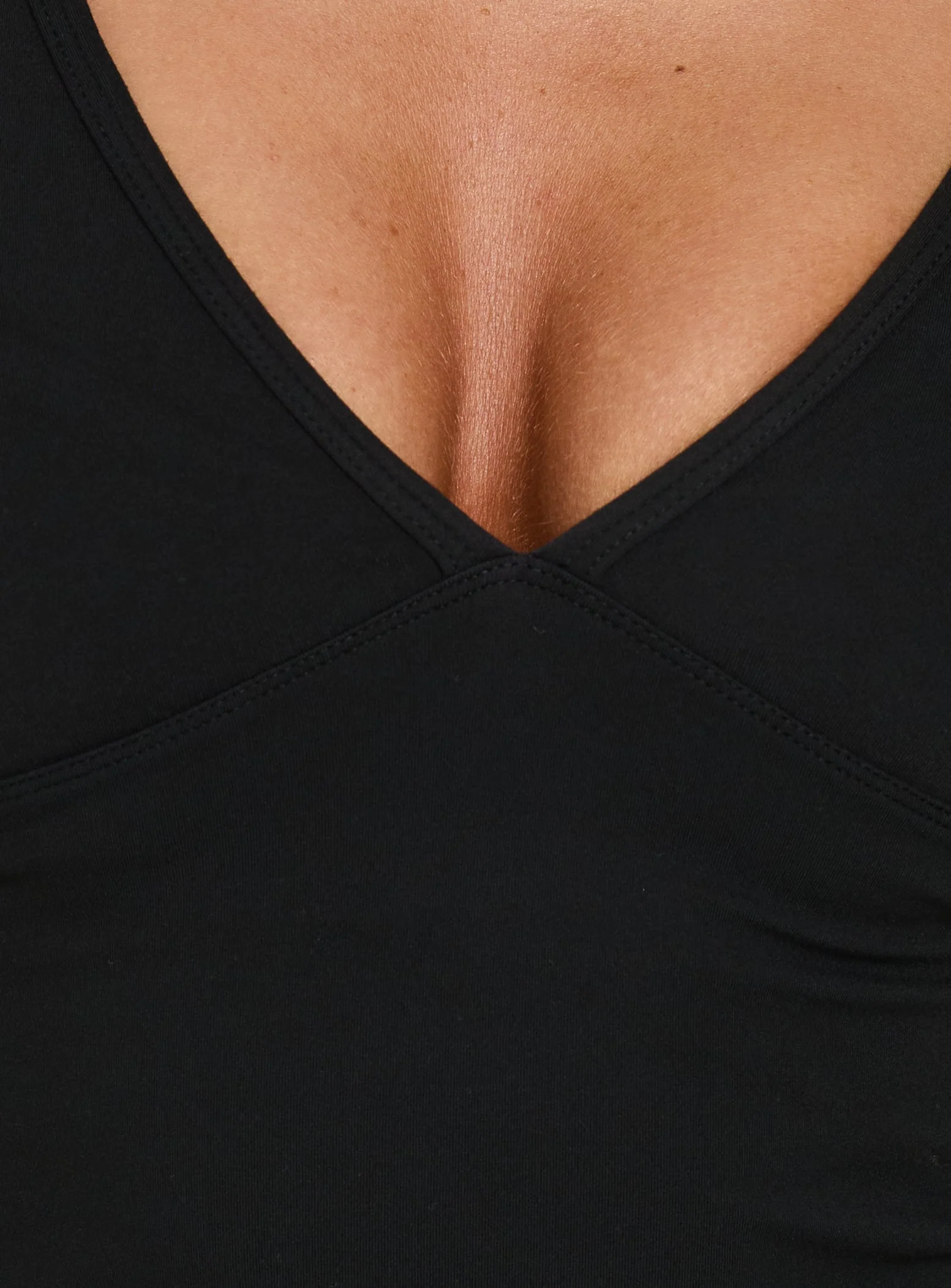 New Horizons Long Sleeve V Neck Top Black - Image 6