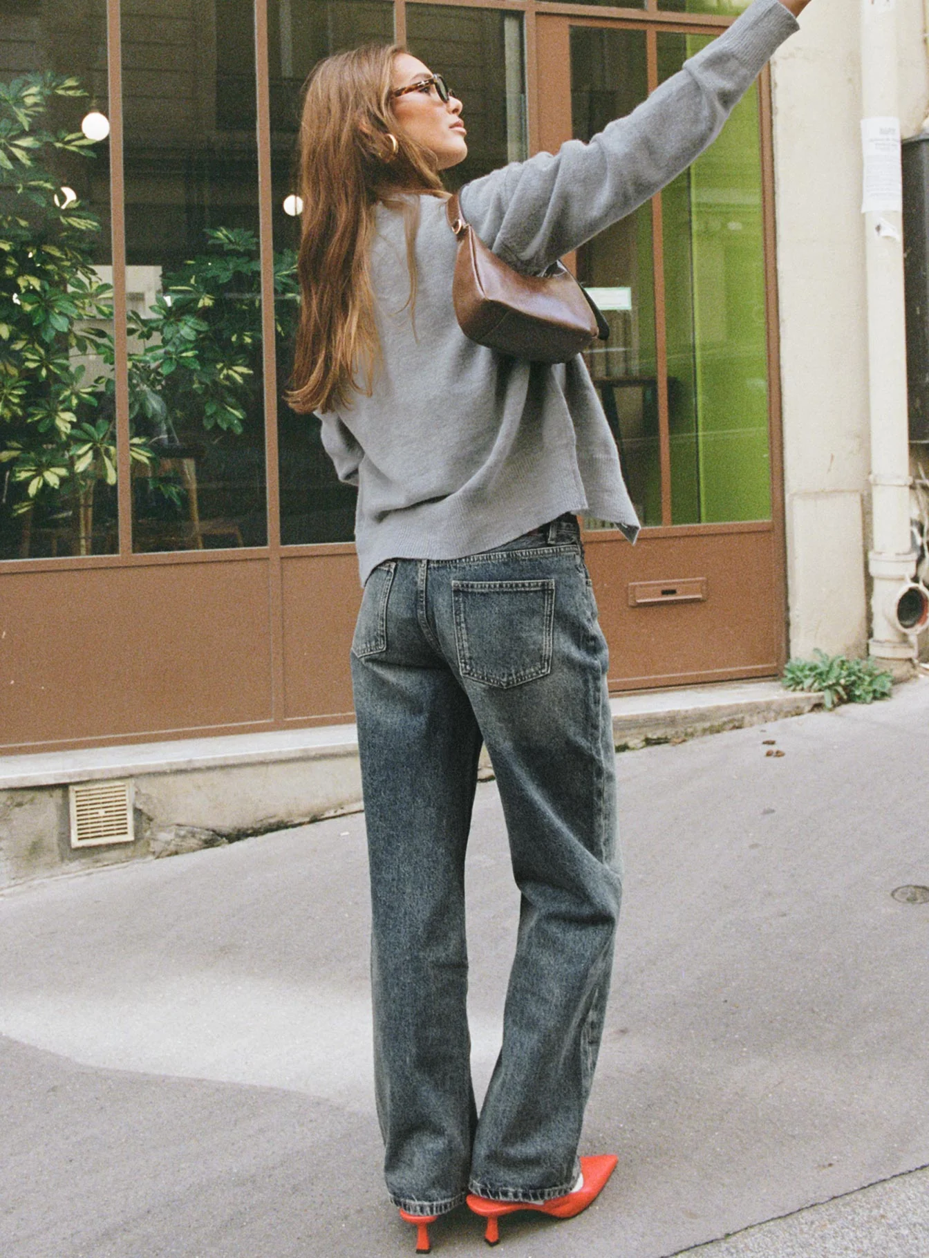 Night Owl Mid Rise Straight Leg Jean Grunge Wash - Image 5