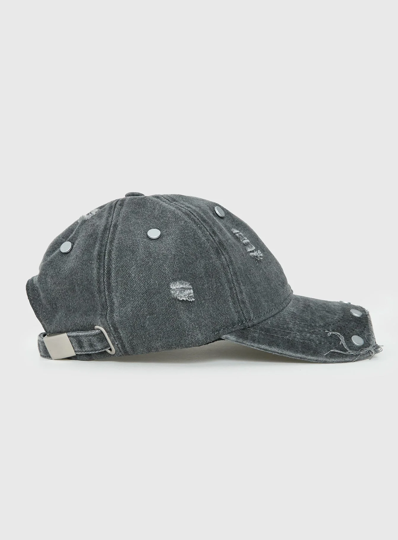 Night Shift Distressed Stud Cap Black - Image 3