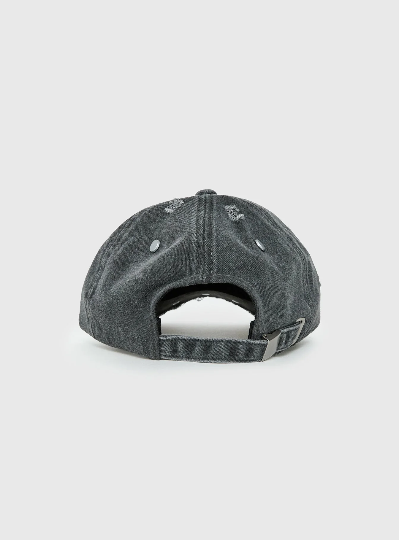 Night Shift Distressed Stud Cap Black - Image 4