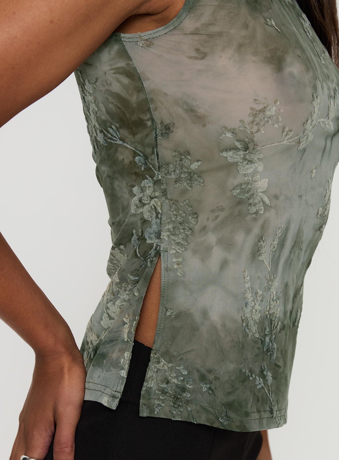 Nights All Alone High Neck Top Multi - Image 6