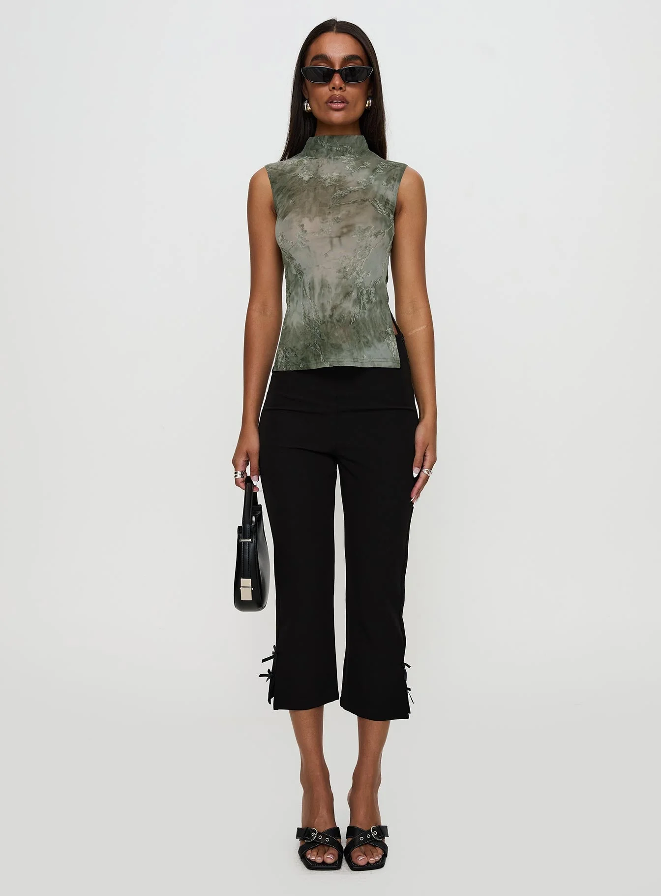 Nights All Alone High Neck Top Multi - Image 7