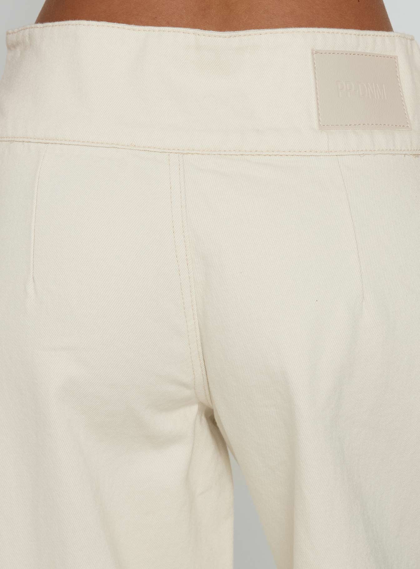 Nikoletta Foldover Jeans Cream / Polka - Image 6