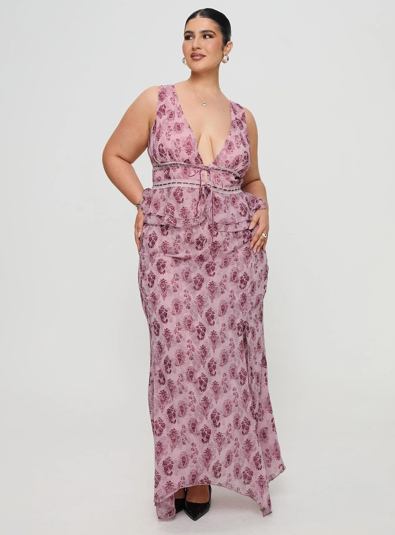 Nikolise Maxi Skirt Purple Curve - Image 3