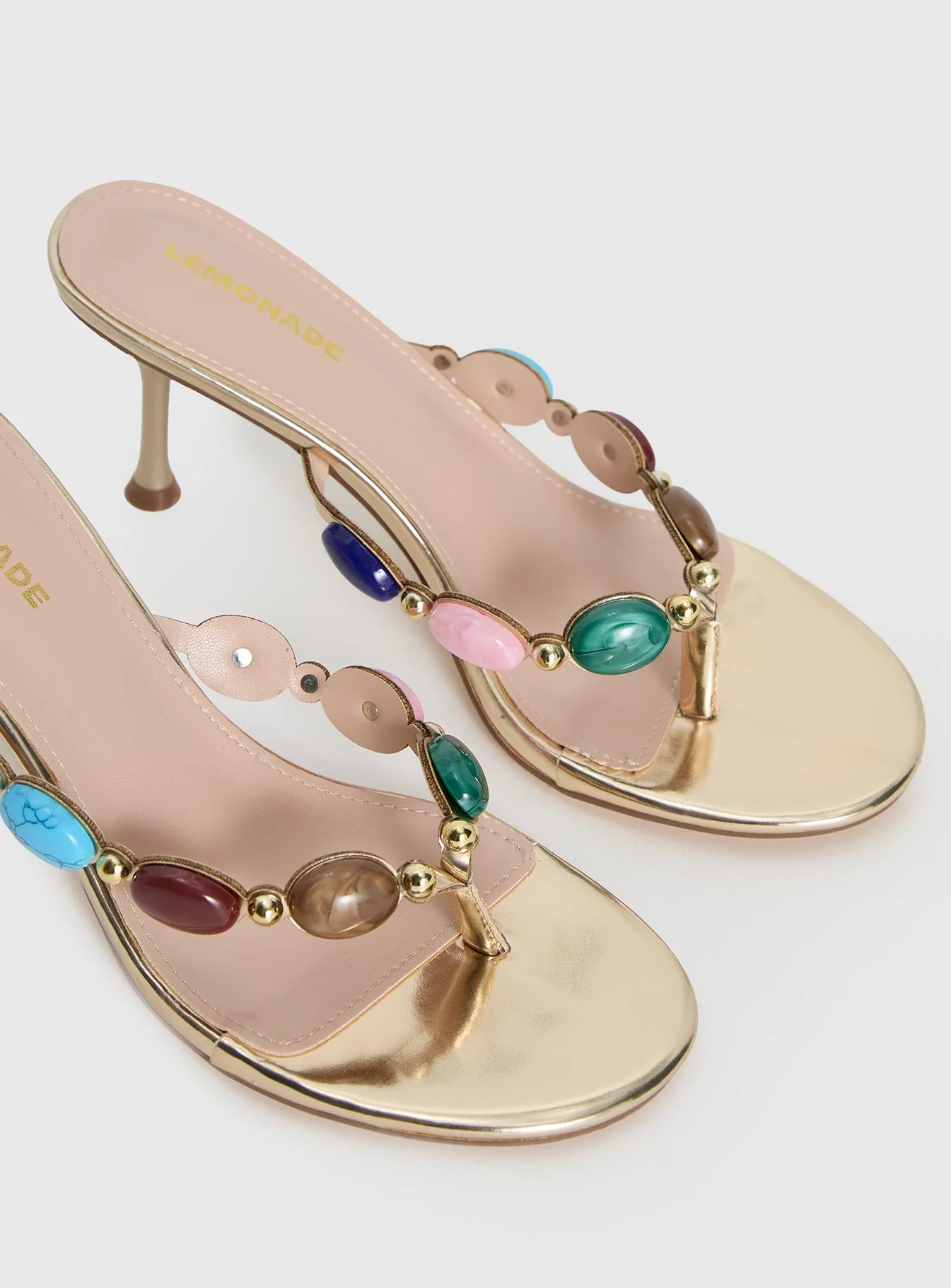 Nina Bead Heels Multi - Image 5