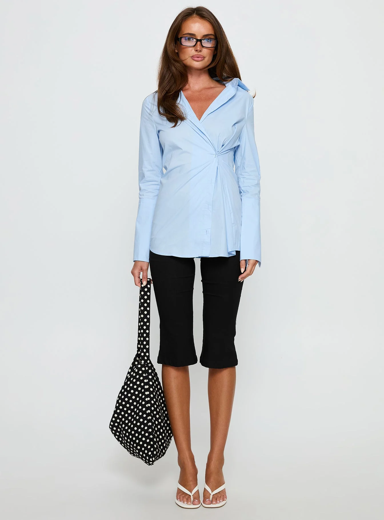 Nitsa Long Sleeve Shirt Blue - Image 7
