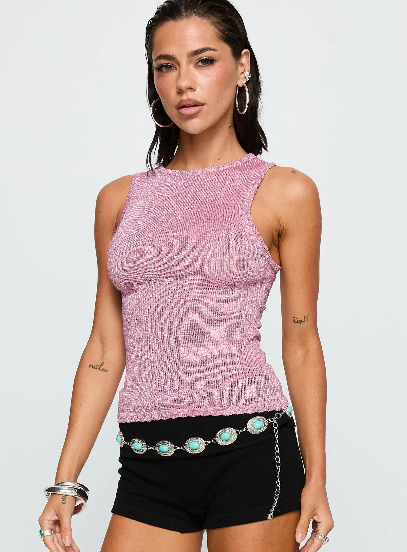 No Pretending Top Pink Glitter - Image 2