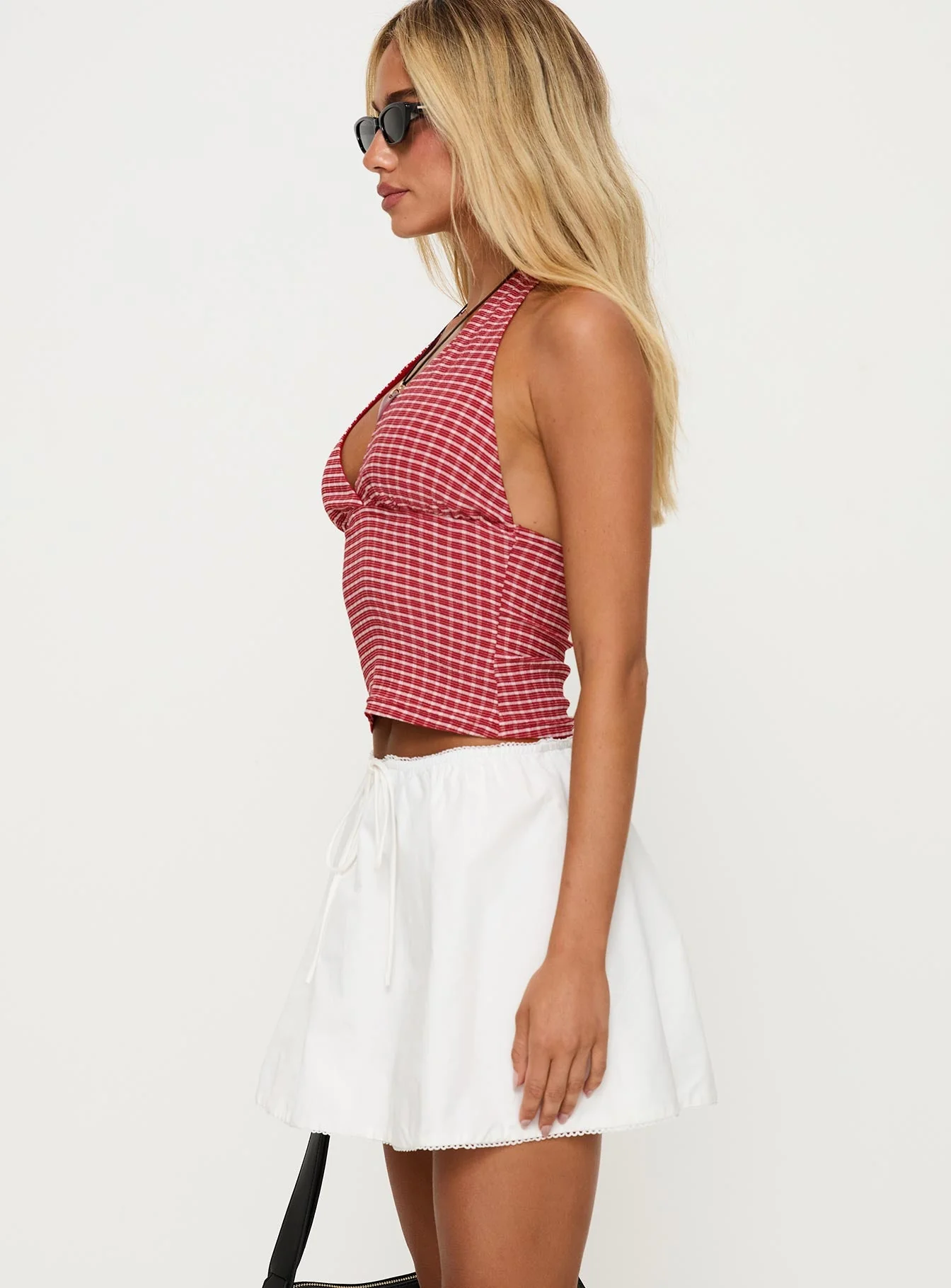 Nookie Mini Skirt White - Image 4
