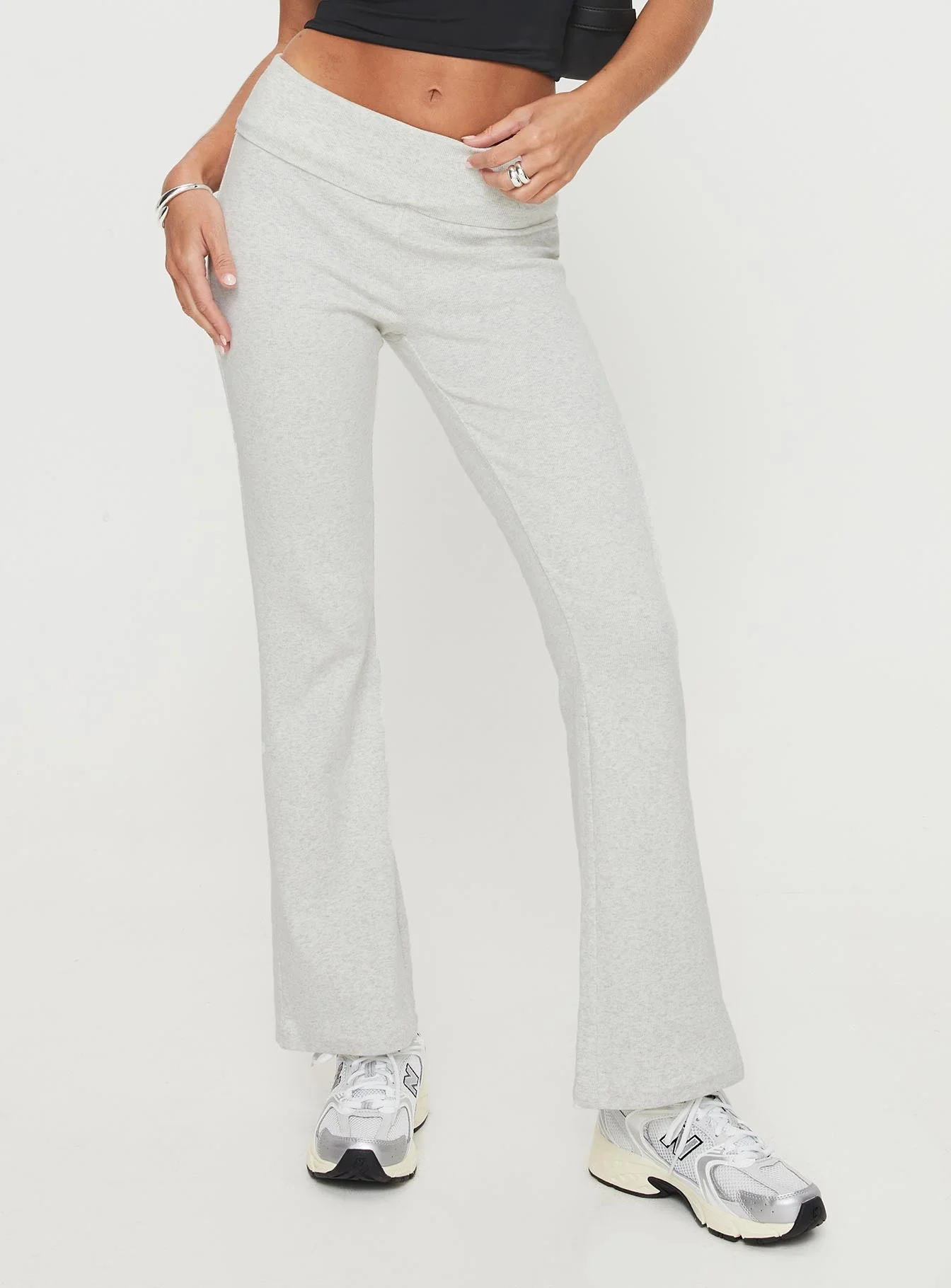Norment Rib Pants Grey Tall - Image 2