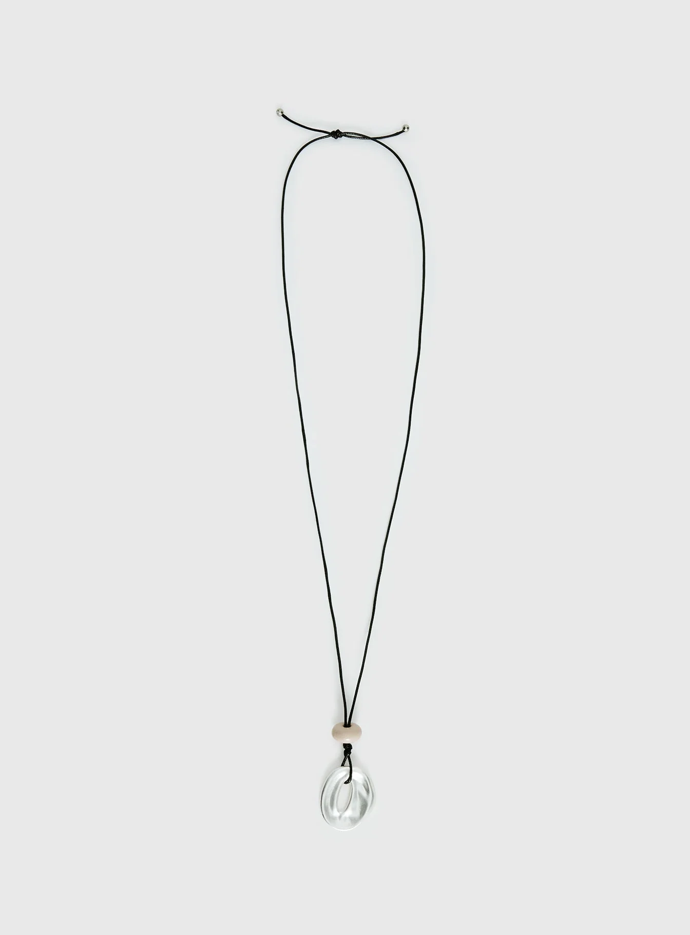 Notting Hill Long Necklace Silver - Image 3