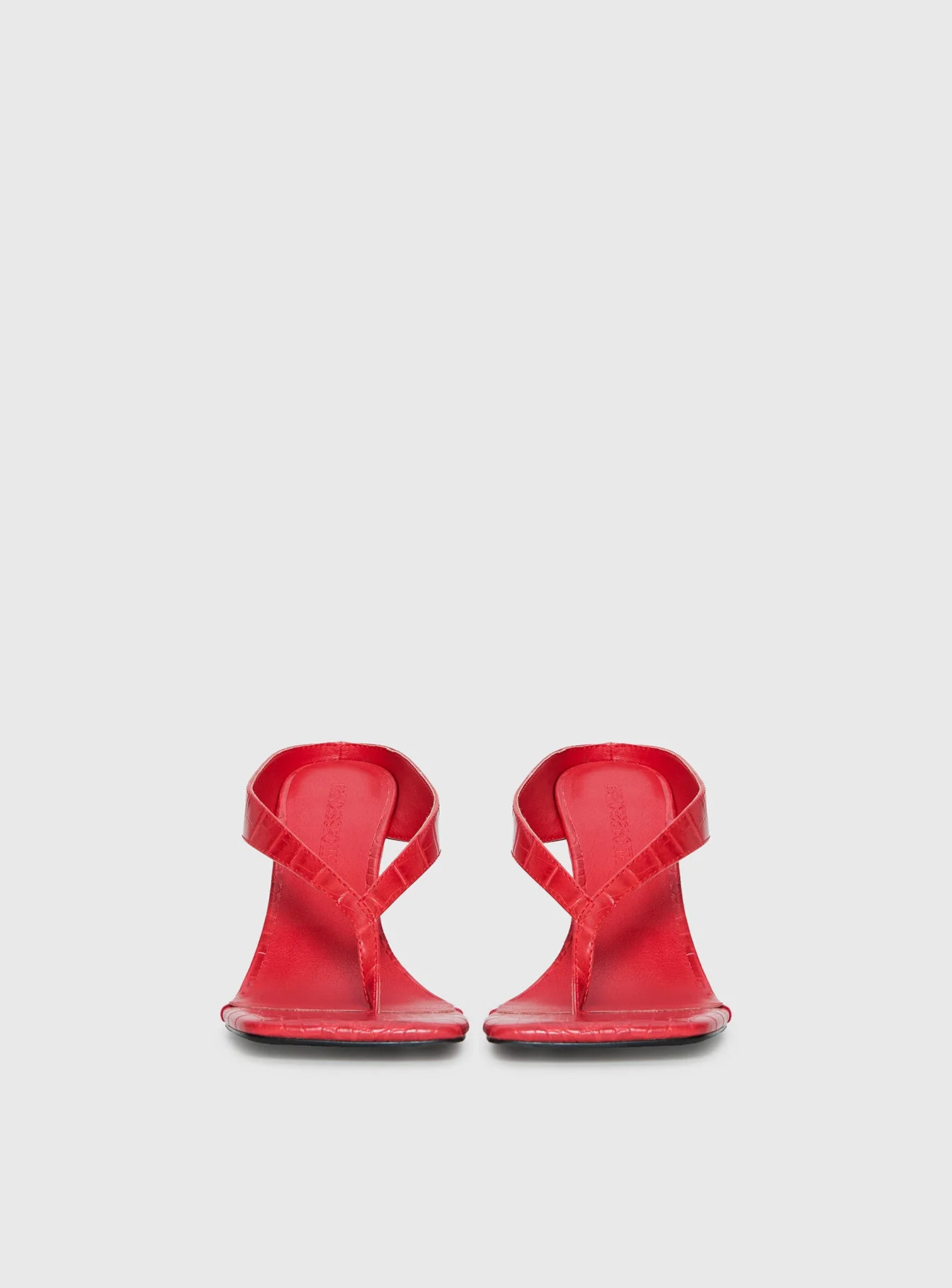 Nylah Wedge Heels Red Croc - Image 3
