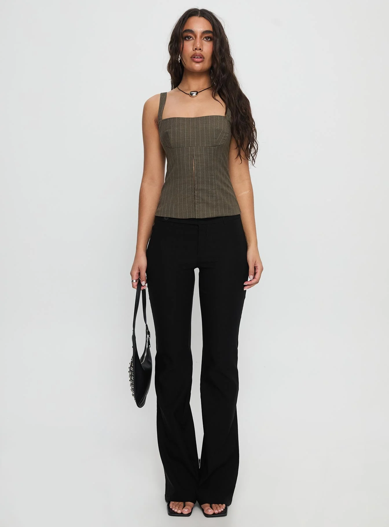 Nylen Tailored Suiting Top Brown Pinstripe - Image 7