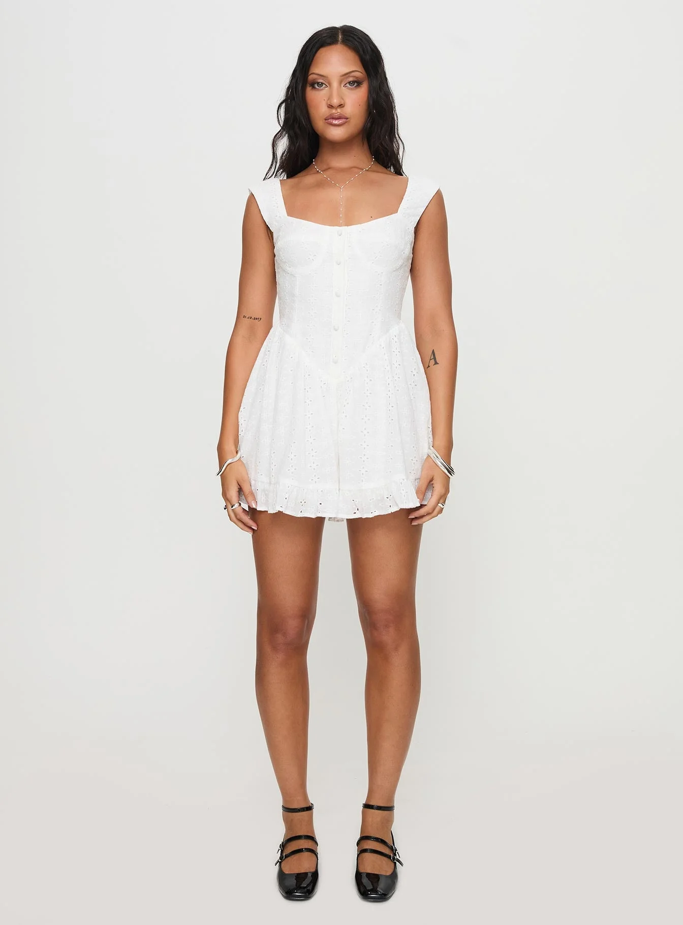 Oakwood Playsuit White - Image 7