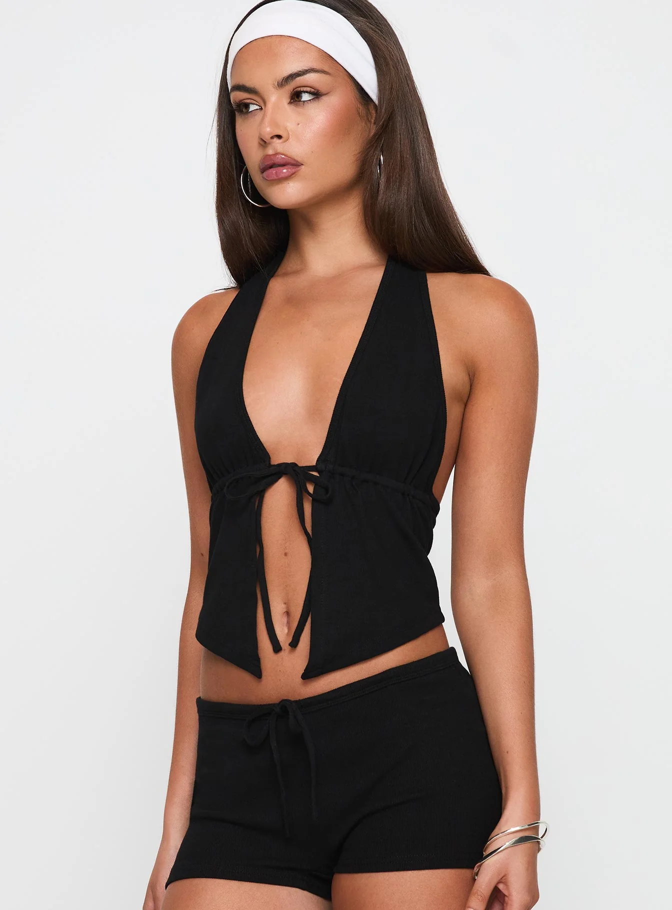 Obviously Halter Top Black - Image 2