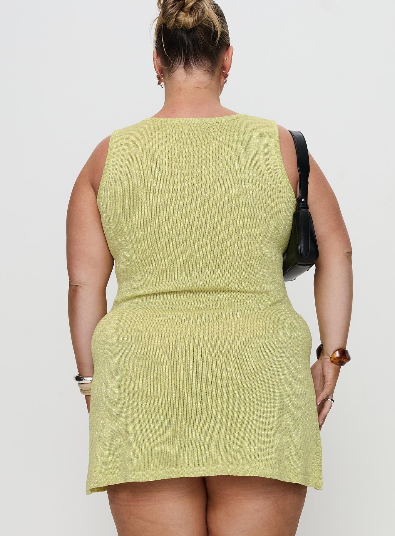 Oceana Mini Dress Green Curve - Image 5