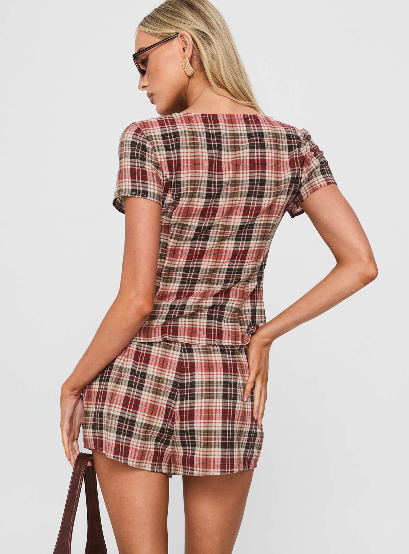 Odera Short Red Check - Image 5