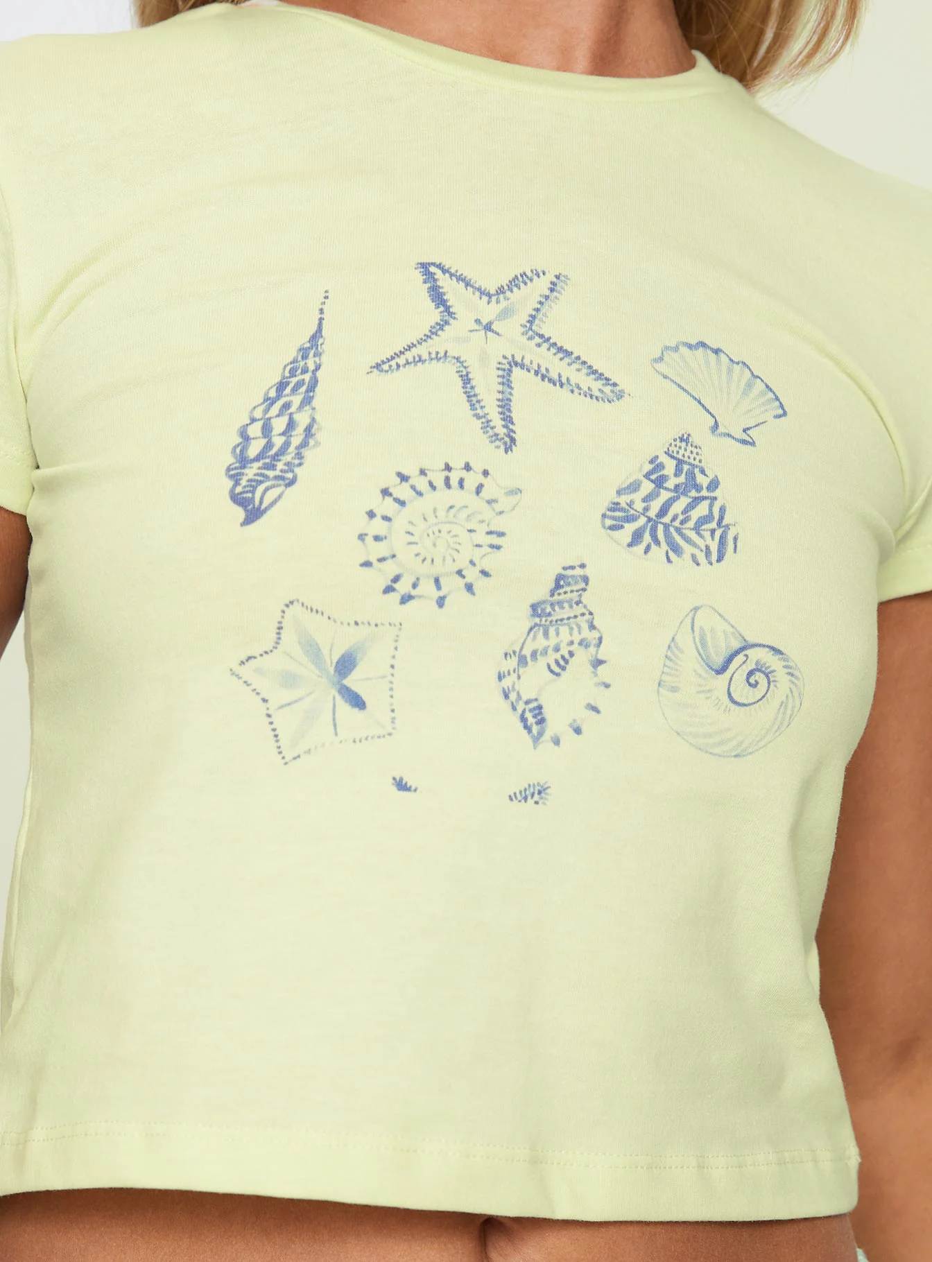 On The Shore Baby Tee Yellow - Image 6