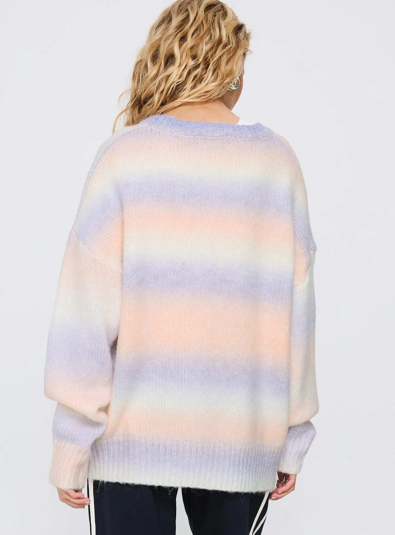 Orliana Ombre Knit Sweater Purple Multi - Image 5