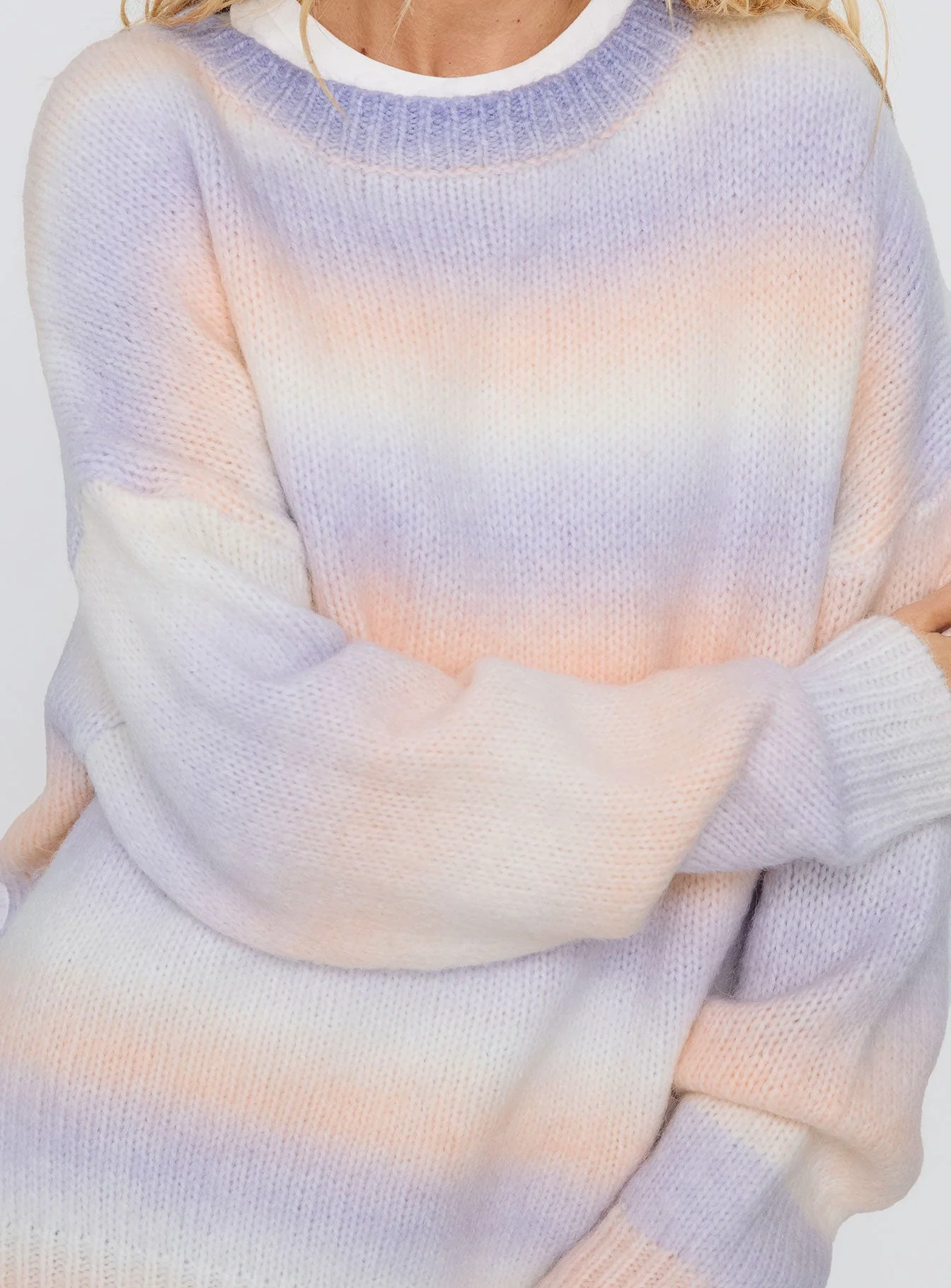Orliana Ombre Knit Sweater Purple Multi - Image 6