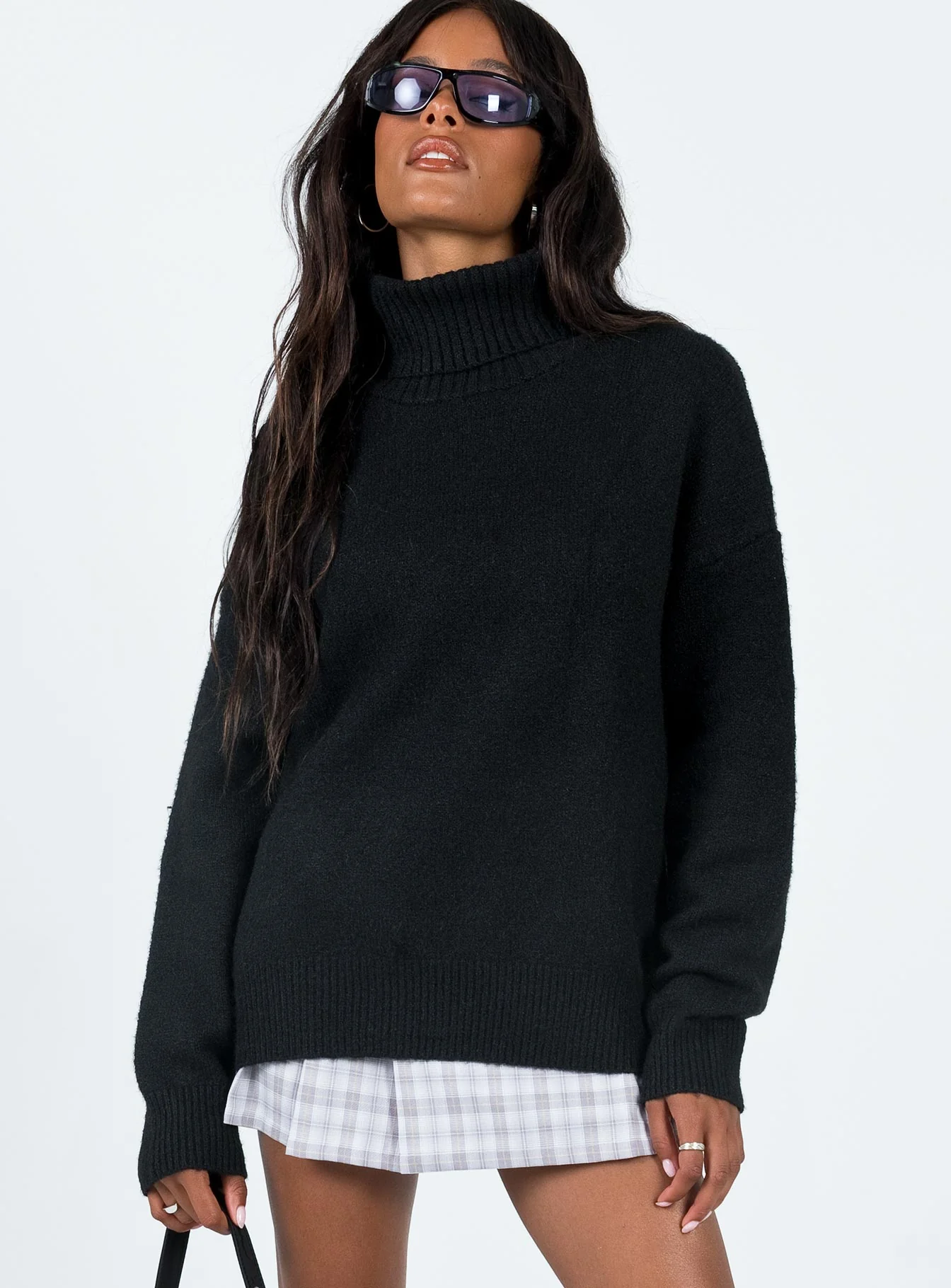 Oswin Turtleneck Sweater Black - Image 2