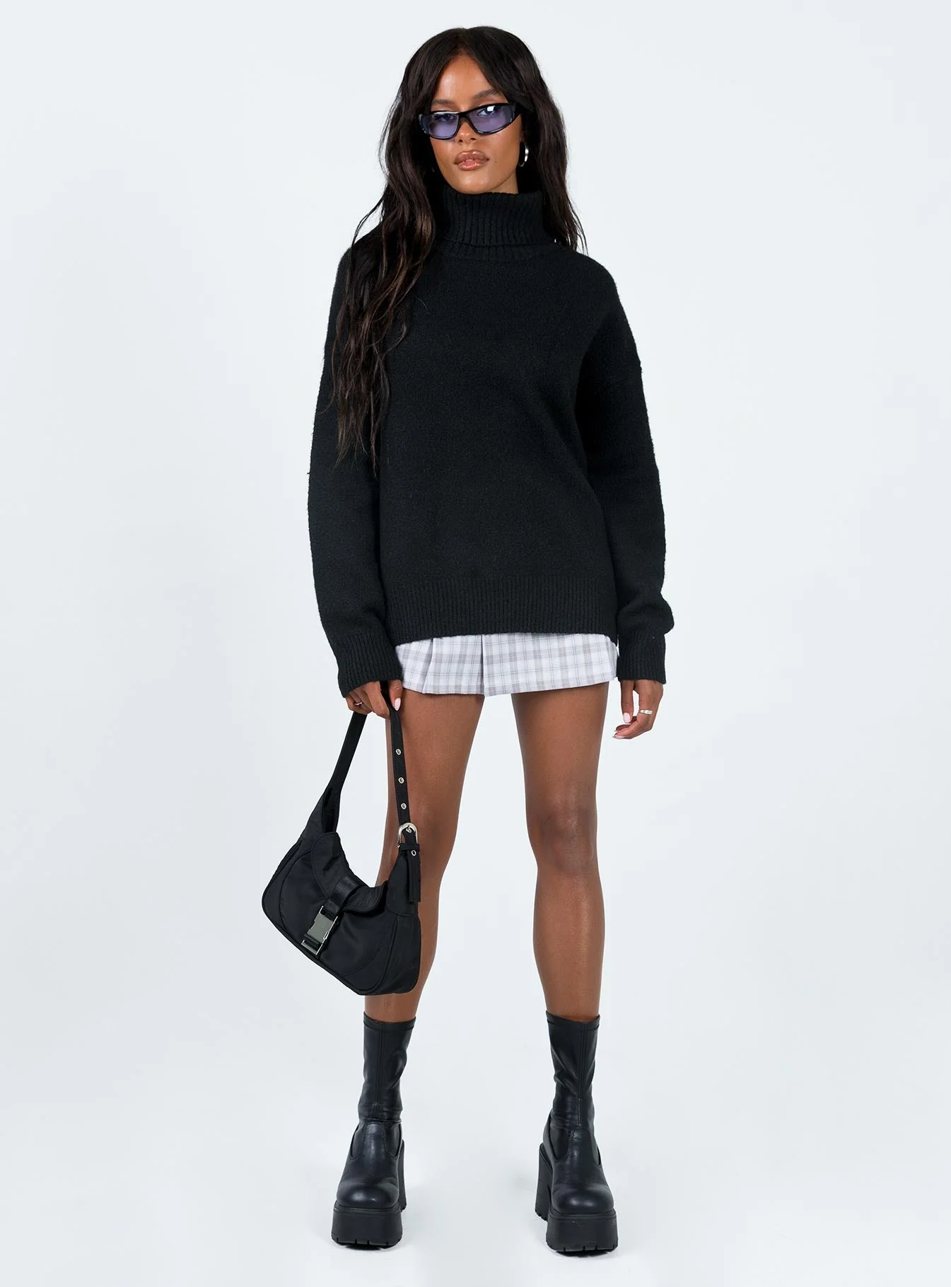 Oswin Turtleneck Sweater Black - Image 3