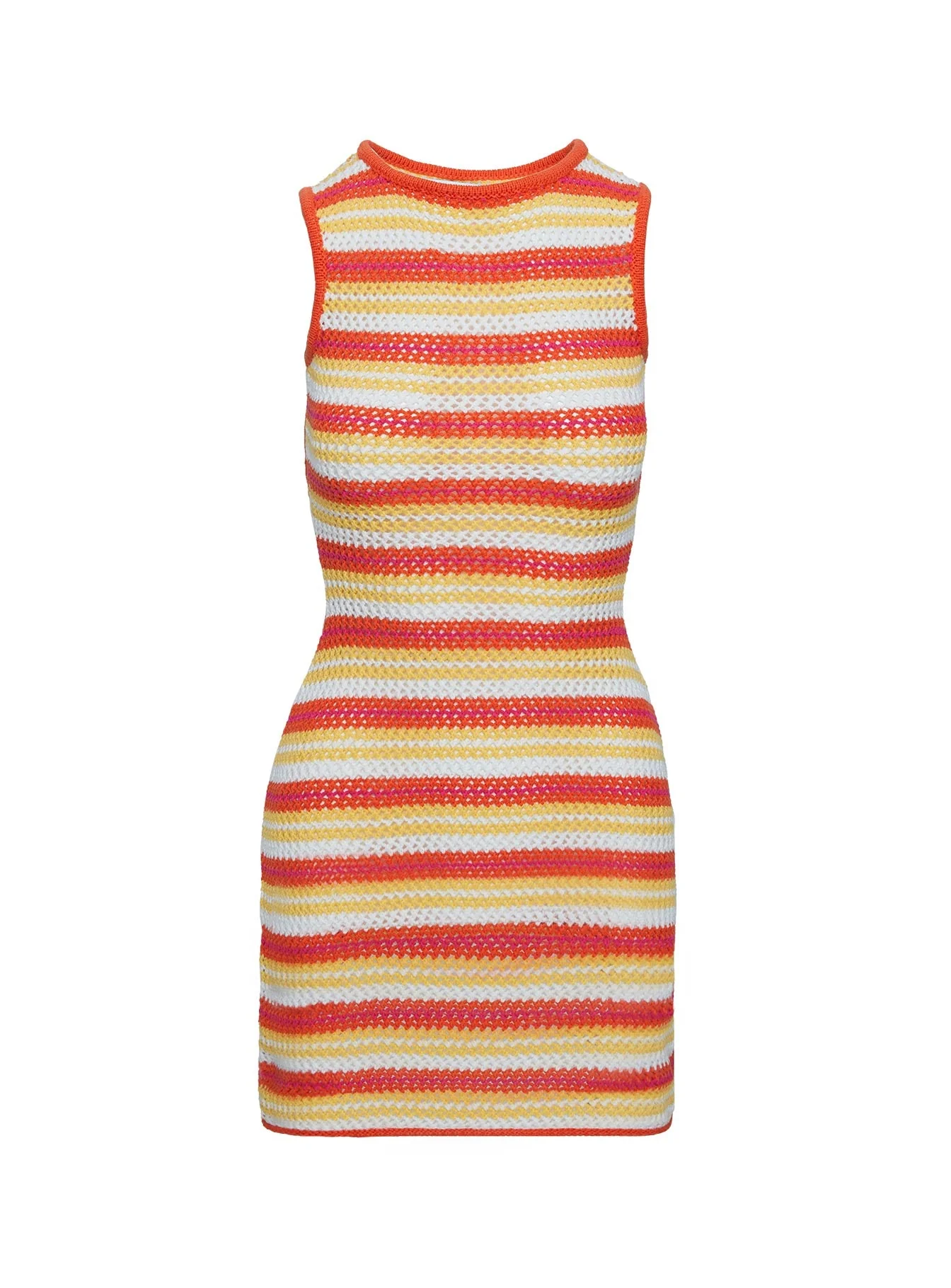 Oxygen Mini Dress Orange Stripe - Image 13